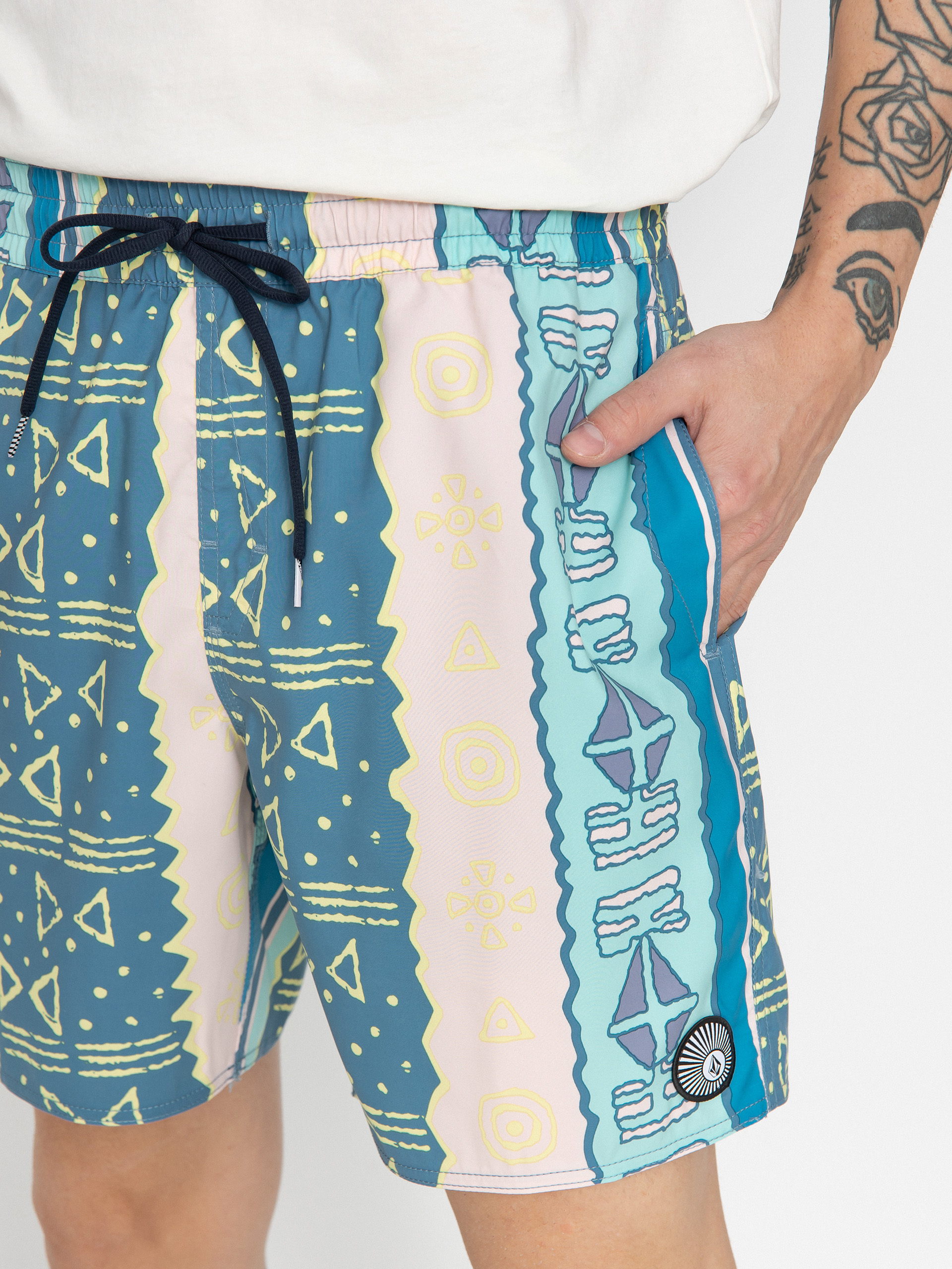 Șort Volcom Lido Print 17 (crete blue)