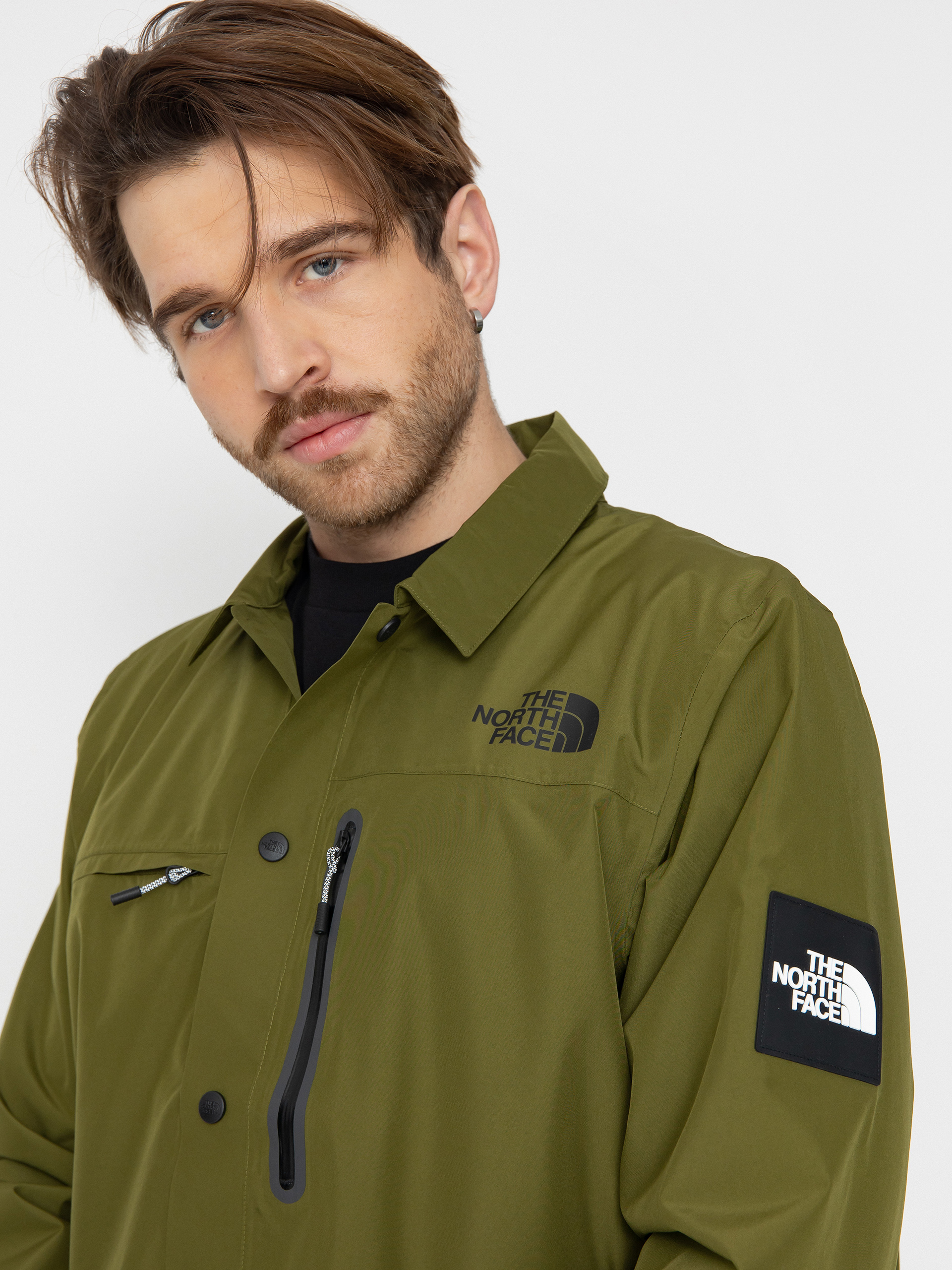 Geacă The North Face Amos Tech Overshirt - verde (forest olive)