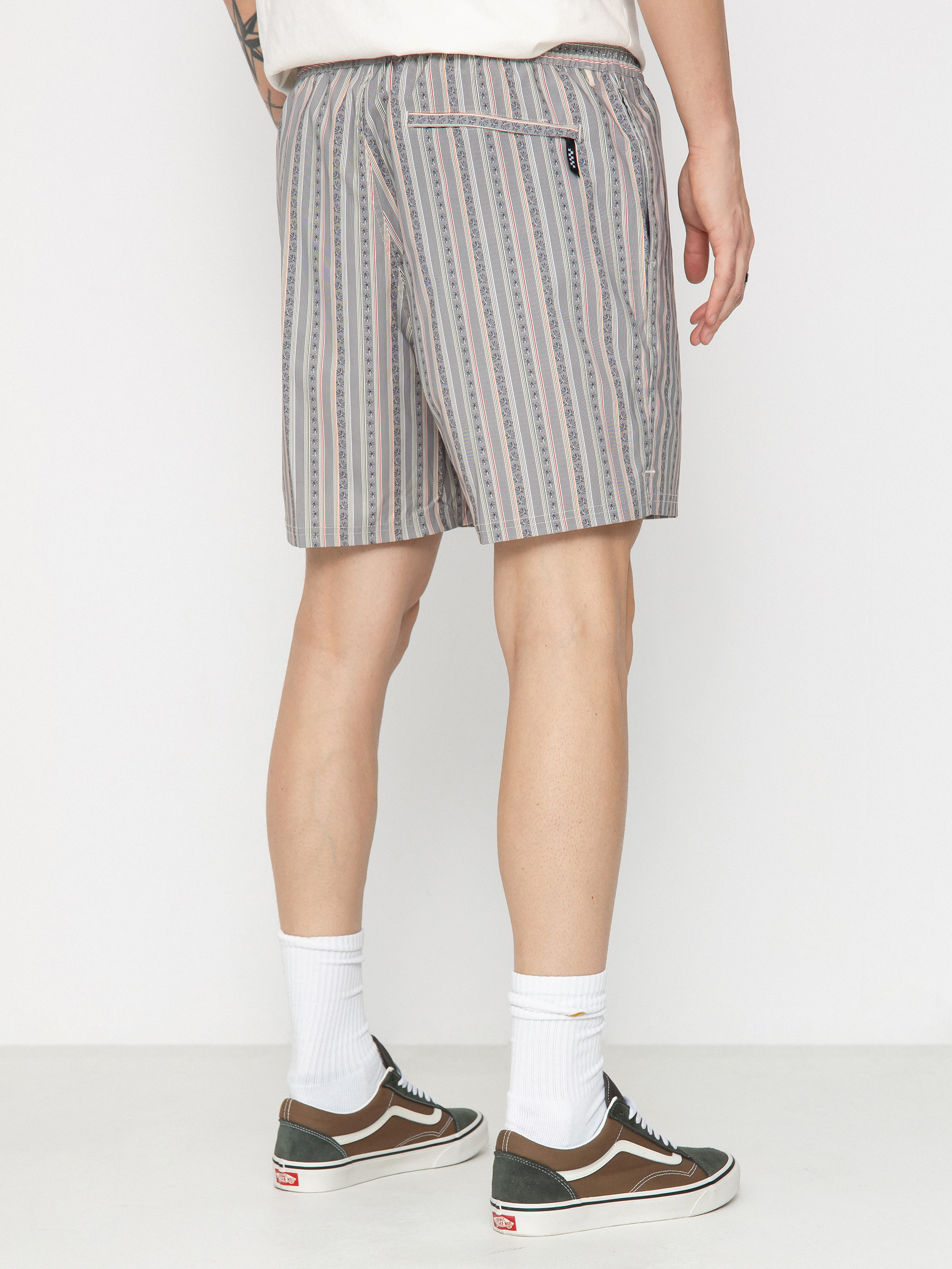 Șort pentru plajă Vans Primary Stripe Elastic (oatmeal/black)