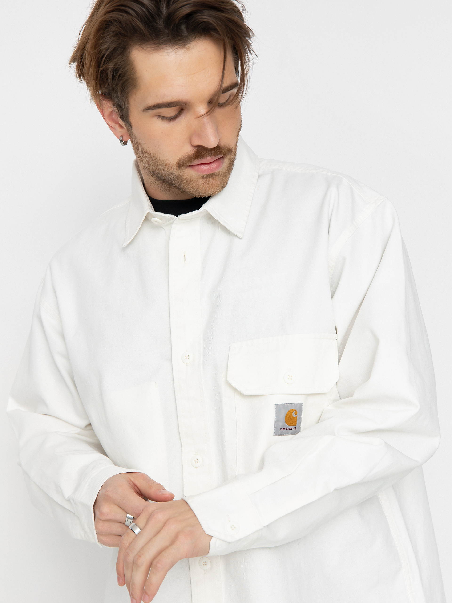Cămașă Carhartt WIP Reno (off-white)