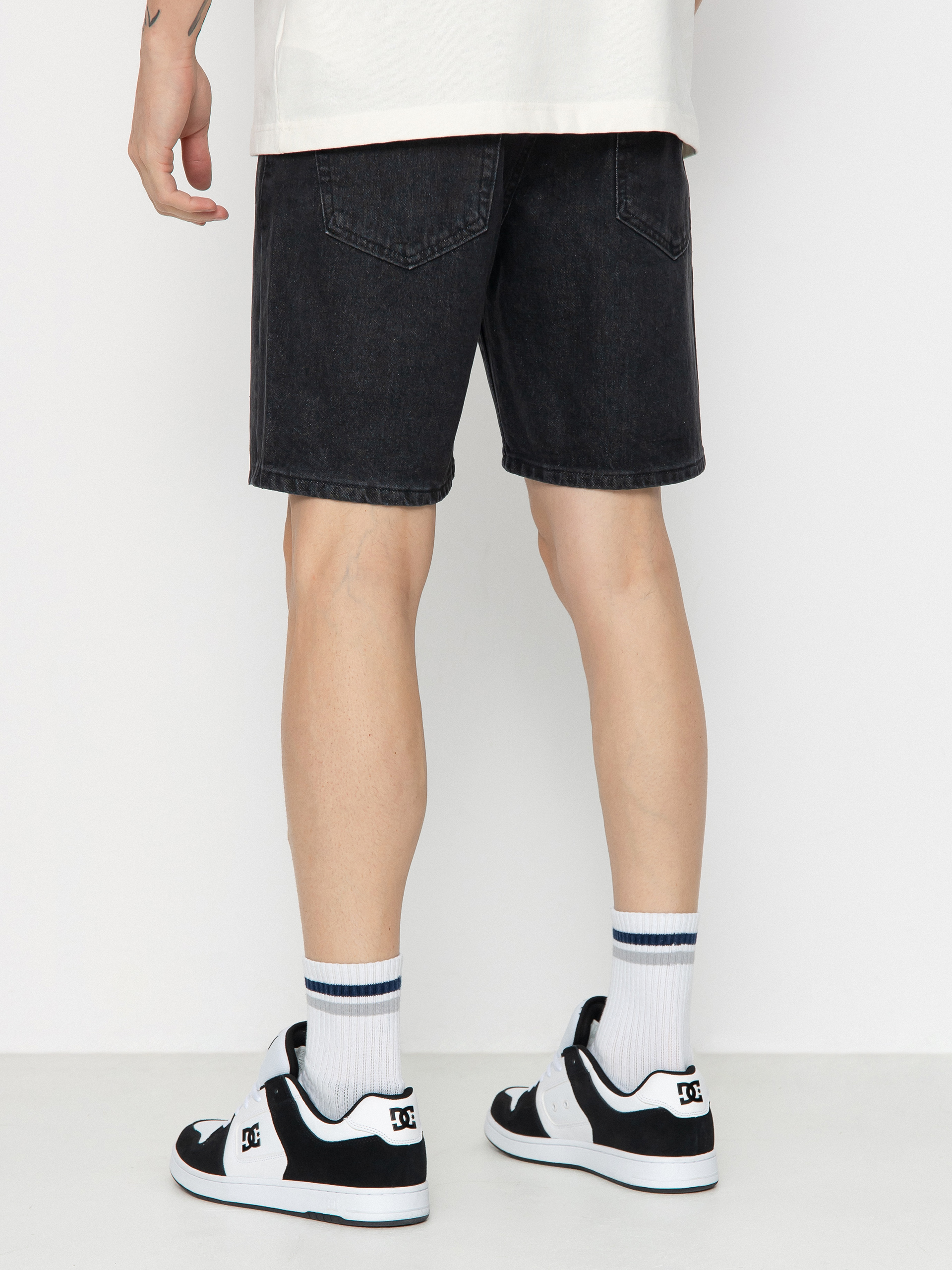 Șort MassDnm Jeans Box (black washed)