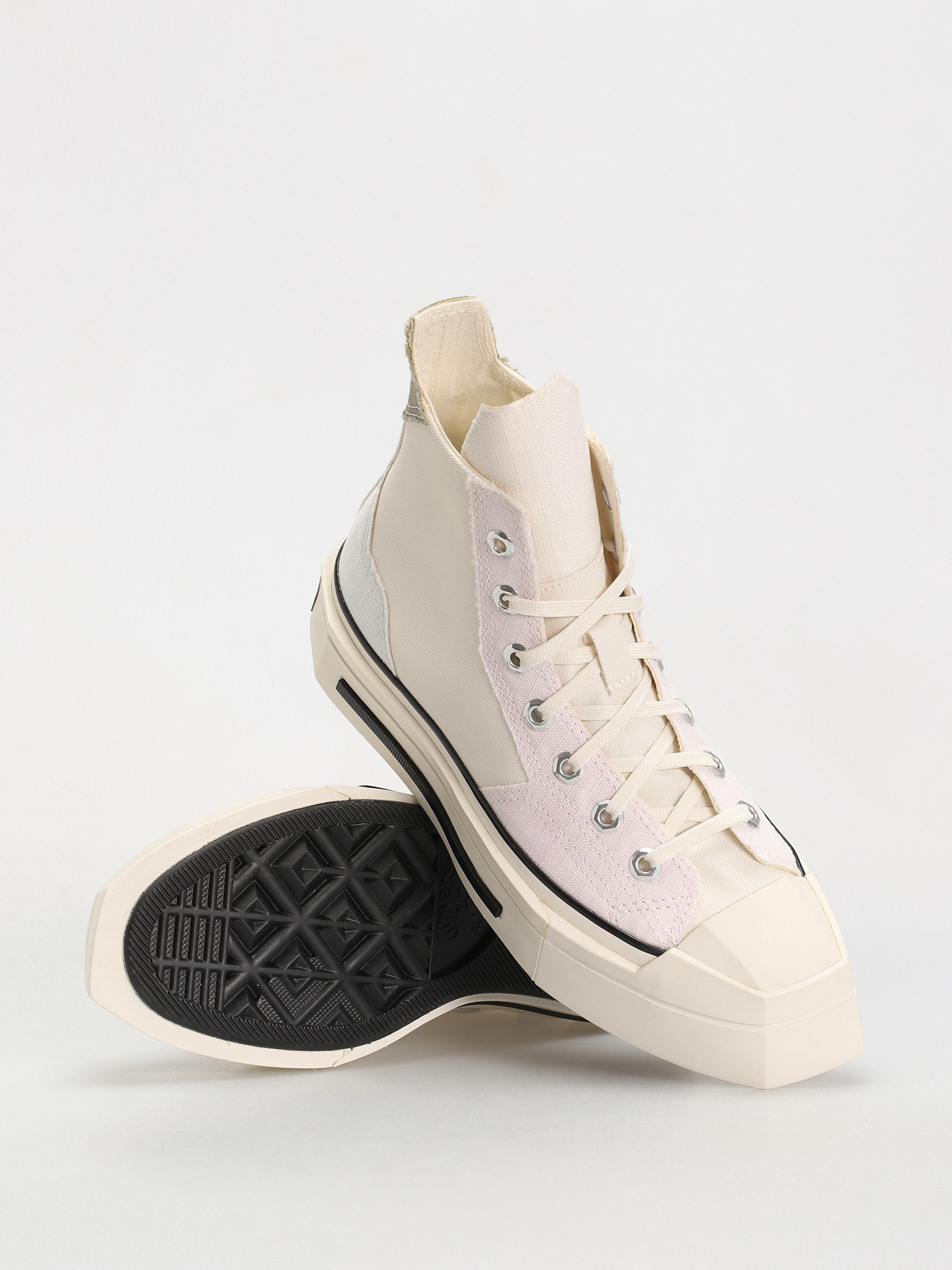 靴 Converse Chuck Taylor All Star 70 HI 28 Teniși Converse Chuck 70 De Luxe Squared Hi - alb (lilac)