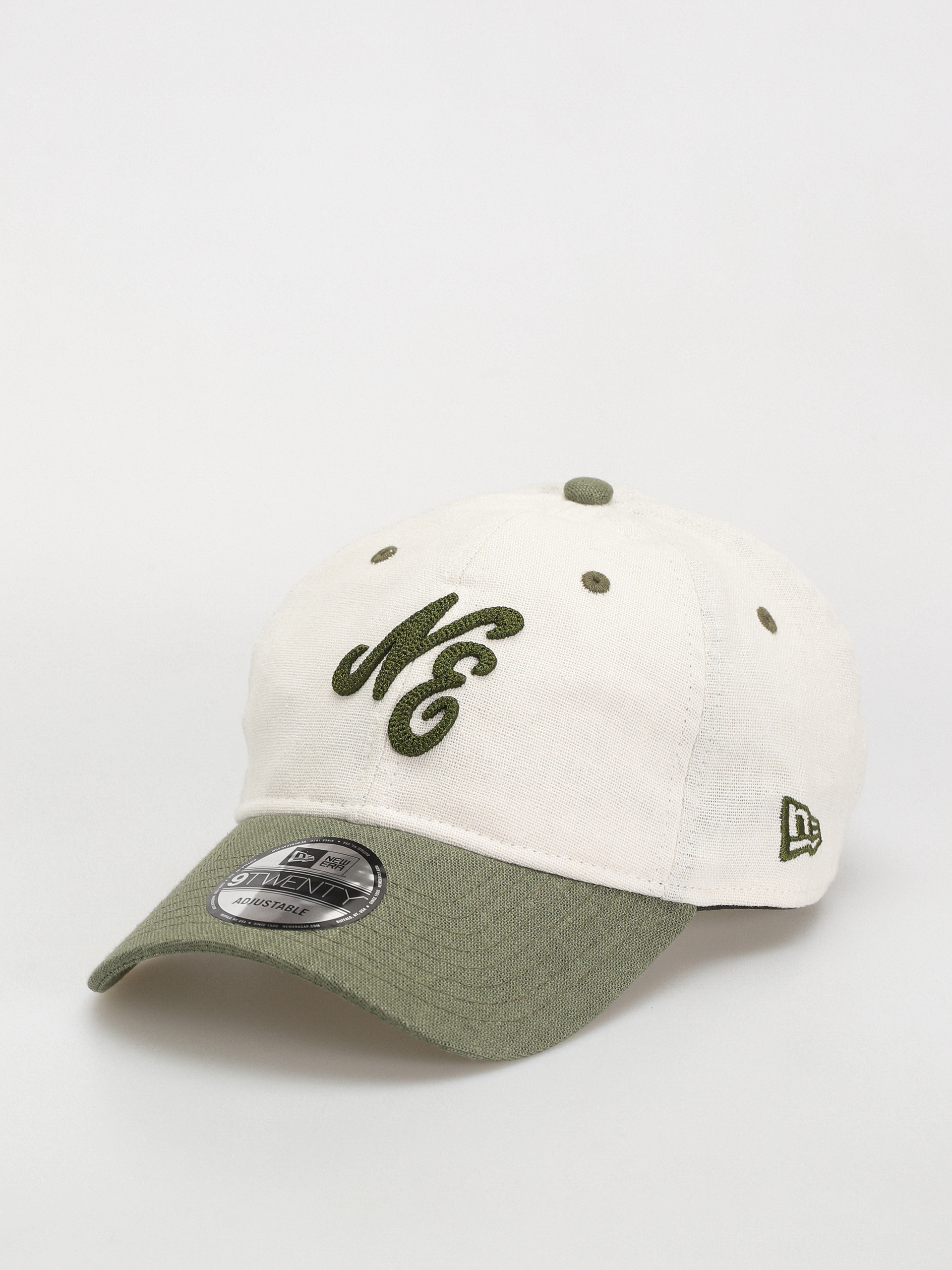 Șapcă New Era Linen Script 9Twenty (white/green)