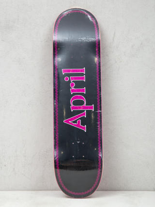Placă April Skateboards Logo (pink/black)