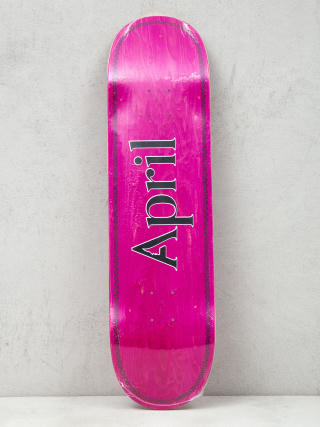 Placă April Skateboards Logo (black/pink)