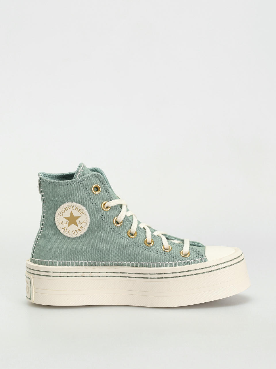 Teniși Converse Chuck Taylor All Star Modern Lift Hi Wmn (apple green)