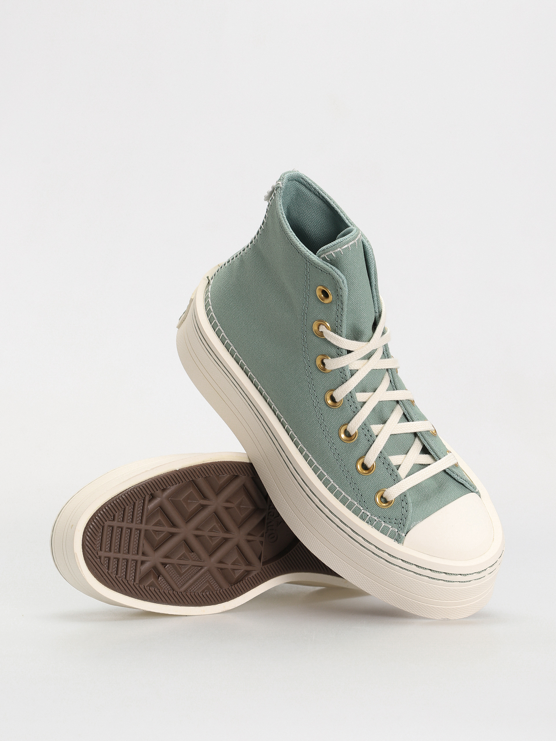 Teniși Converse Chuck Taylor All Star Modern Lift Hi Wmn (apple green)
