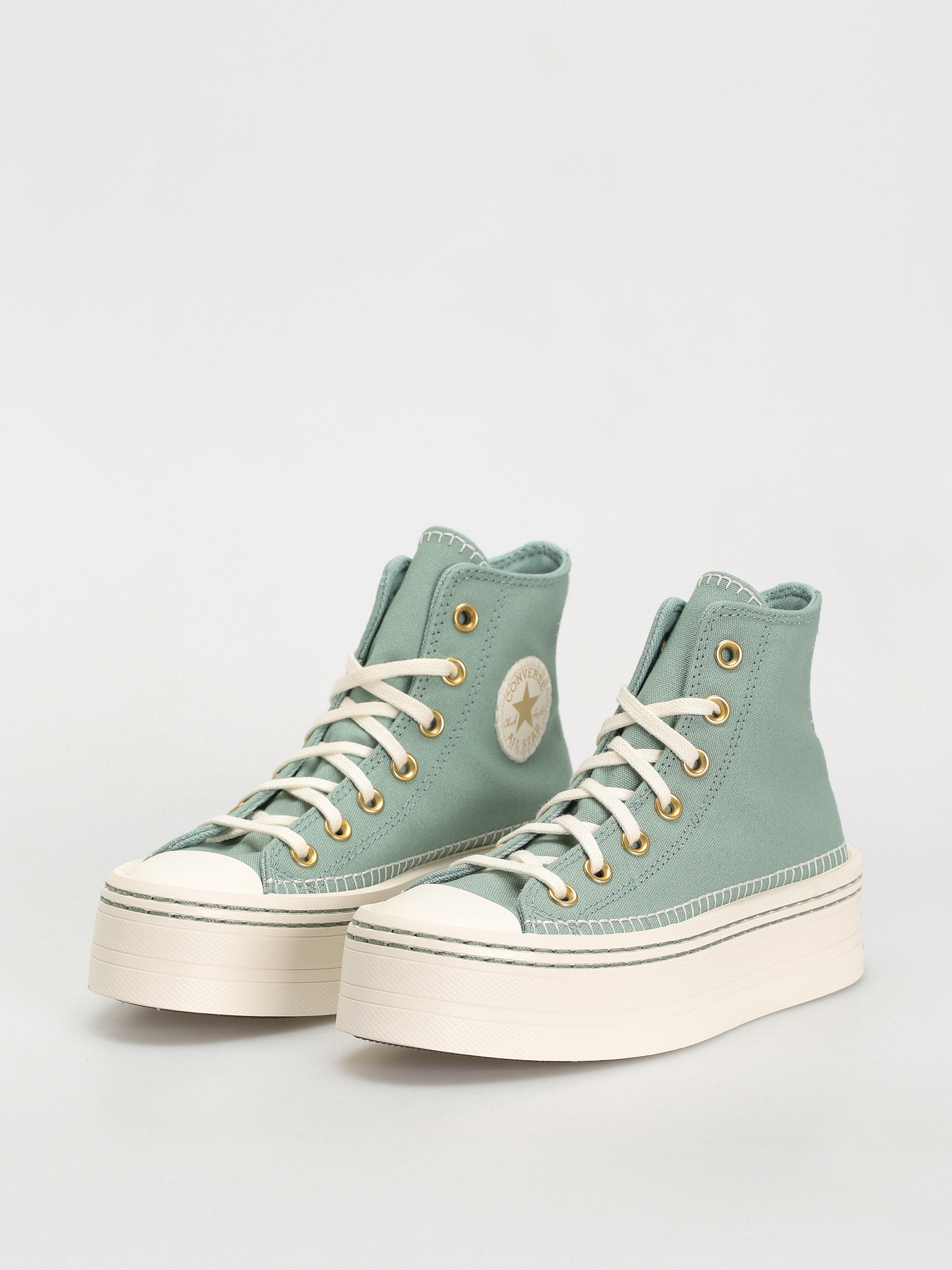 Teniși Converse Chuck Taylor All Star Modern Lift Hi Wmn (apple green)