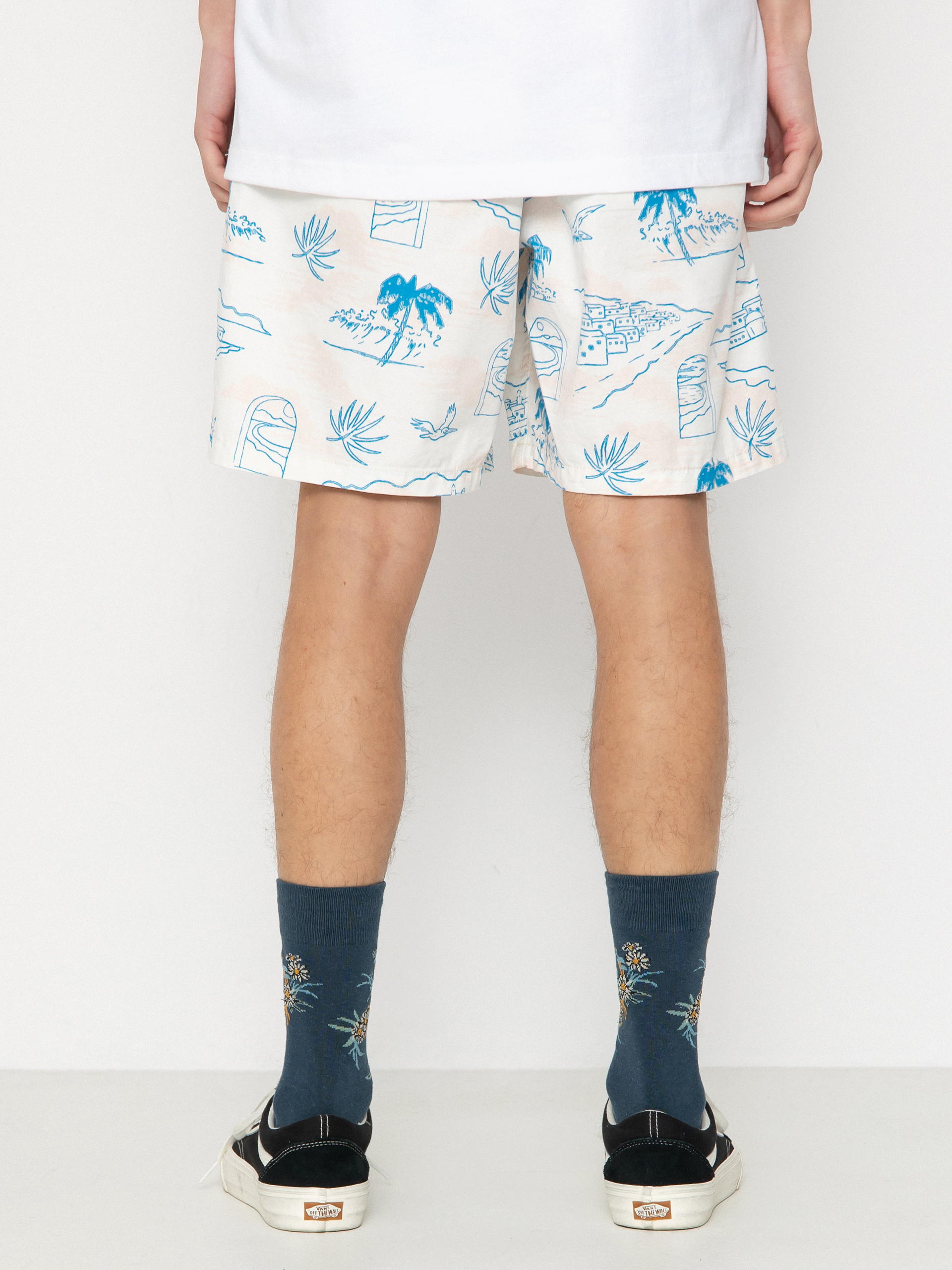 Șort Vans Range Relaxed Elastic (marshmallow/malibu blue)