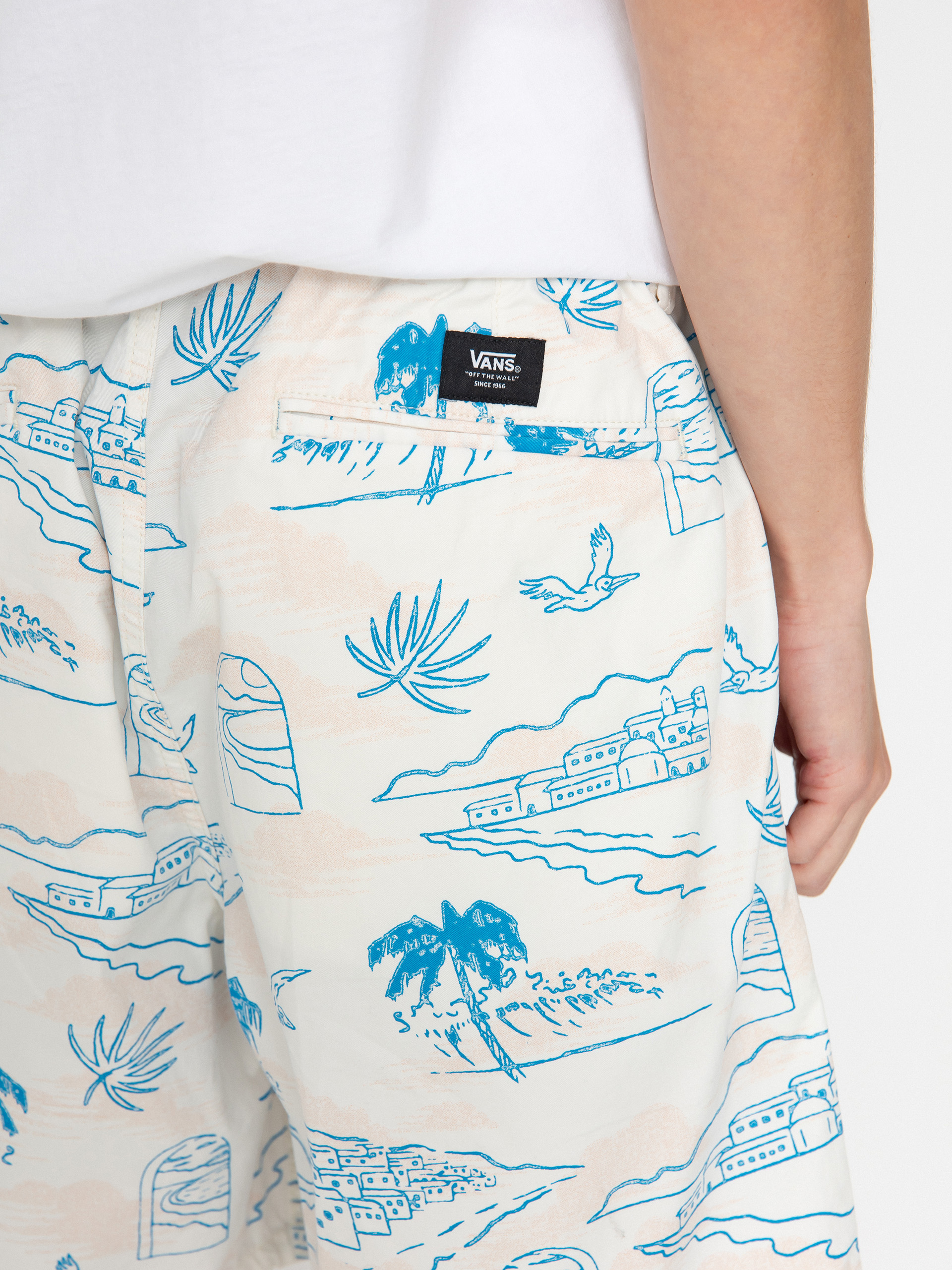 Șort Vans Range Relaxed Elastic (marshmallow/malibu blue)