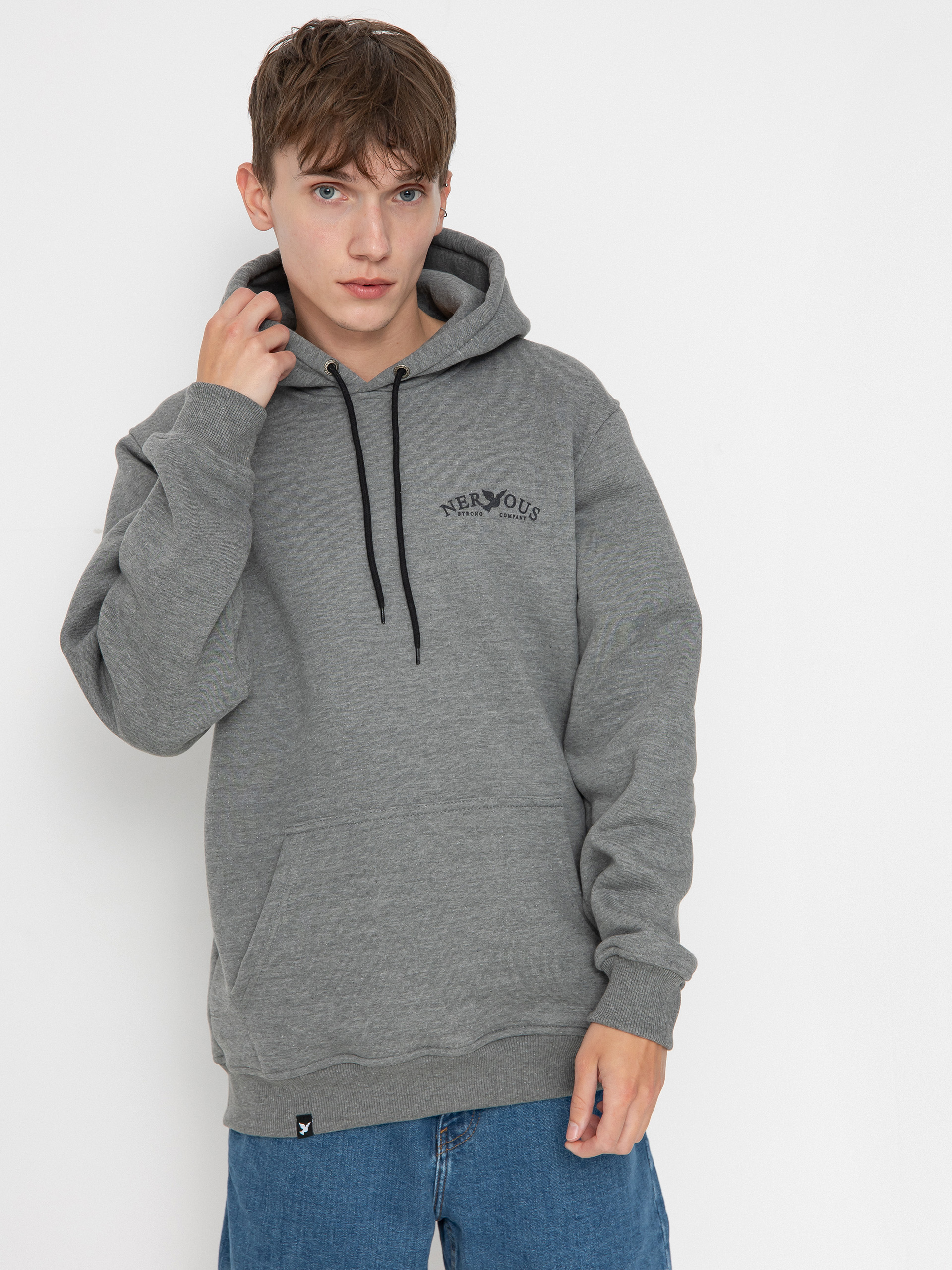 Hanorac cu glugă Nervous Small Classic Arc HD (light heather)