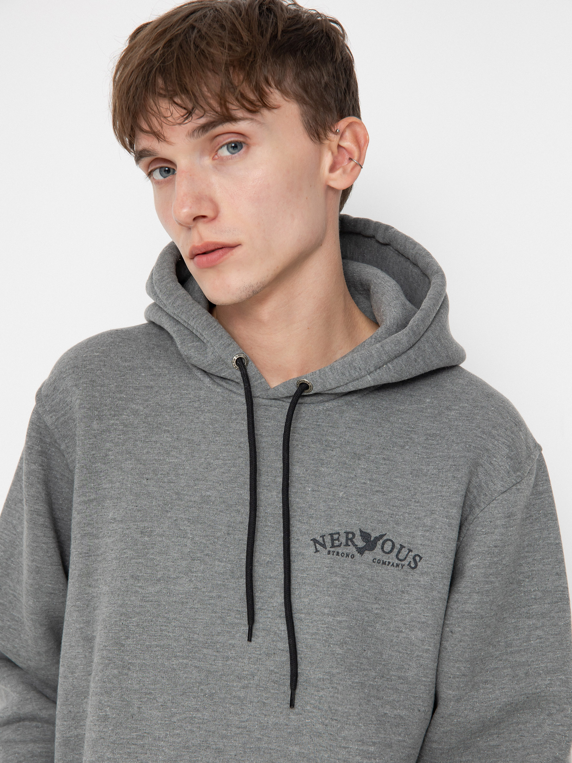 Hanorac cu glugă Nervous Small Classic Arc HD (light heather)