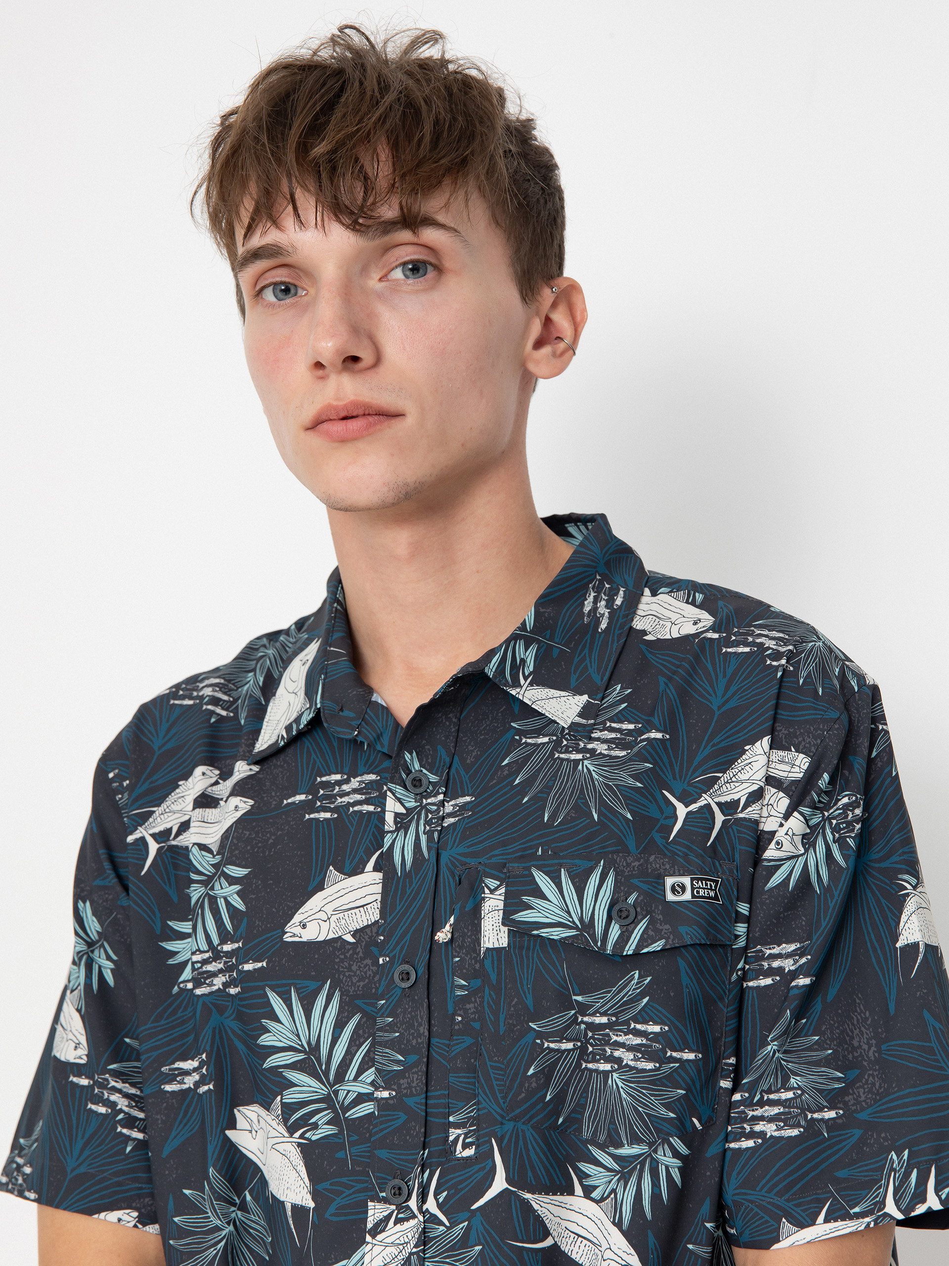 Cămașă Salty Crew Feeding Frenzy Uv (midnight)