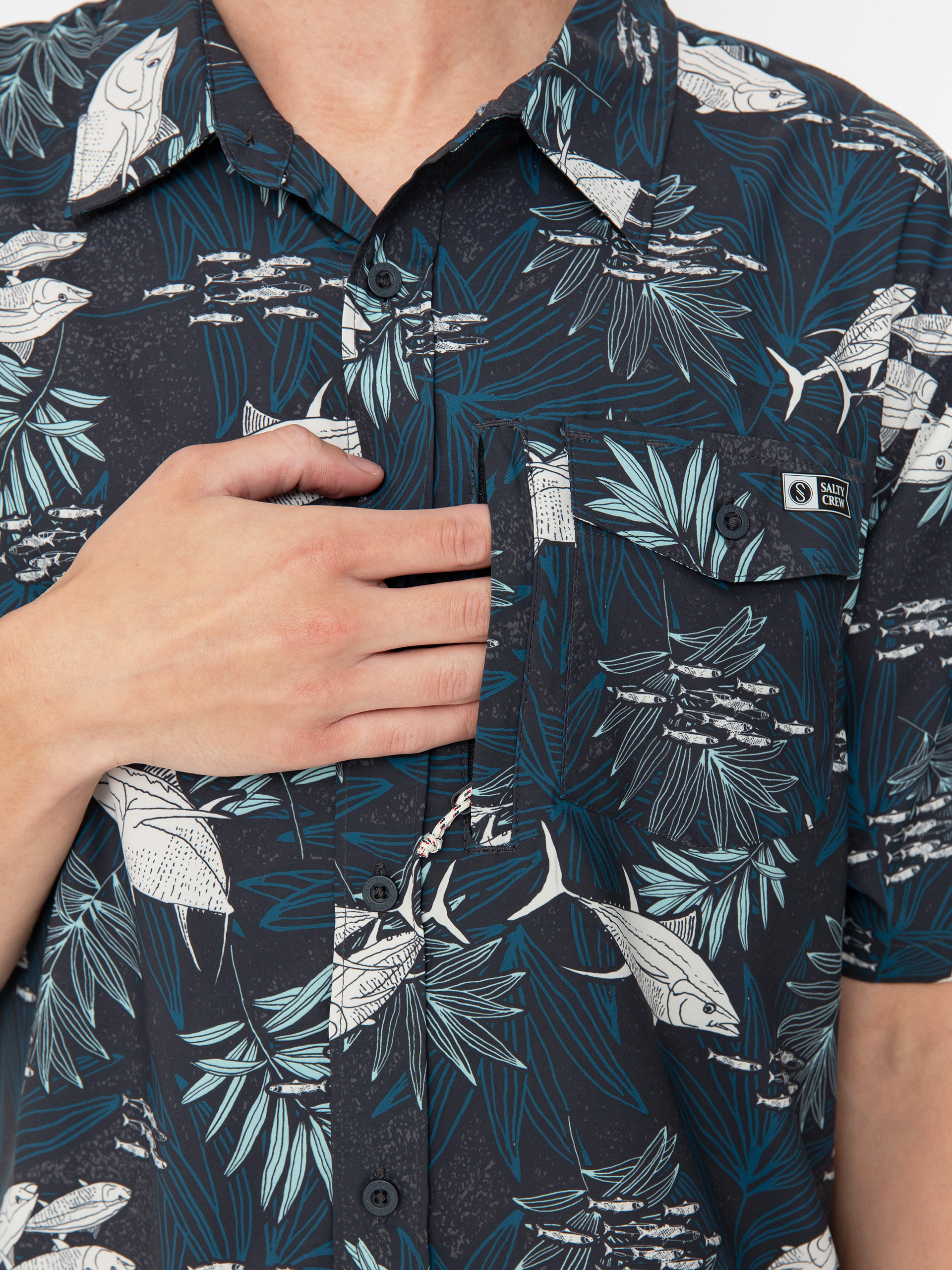 Cămașă Salty Crew Feeding Frenzy Uv (midnight)