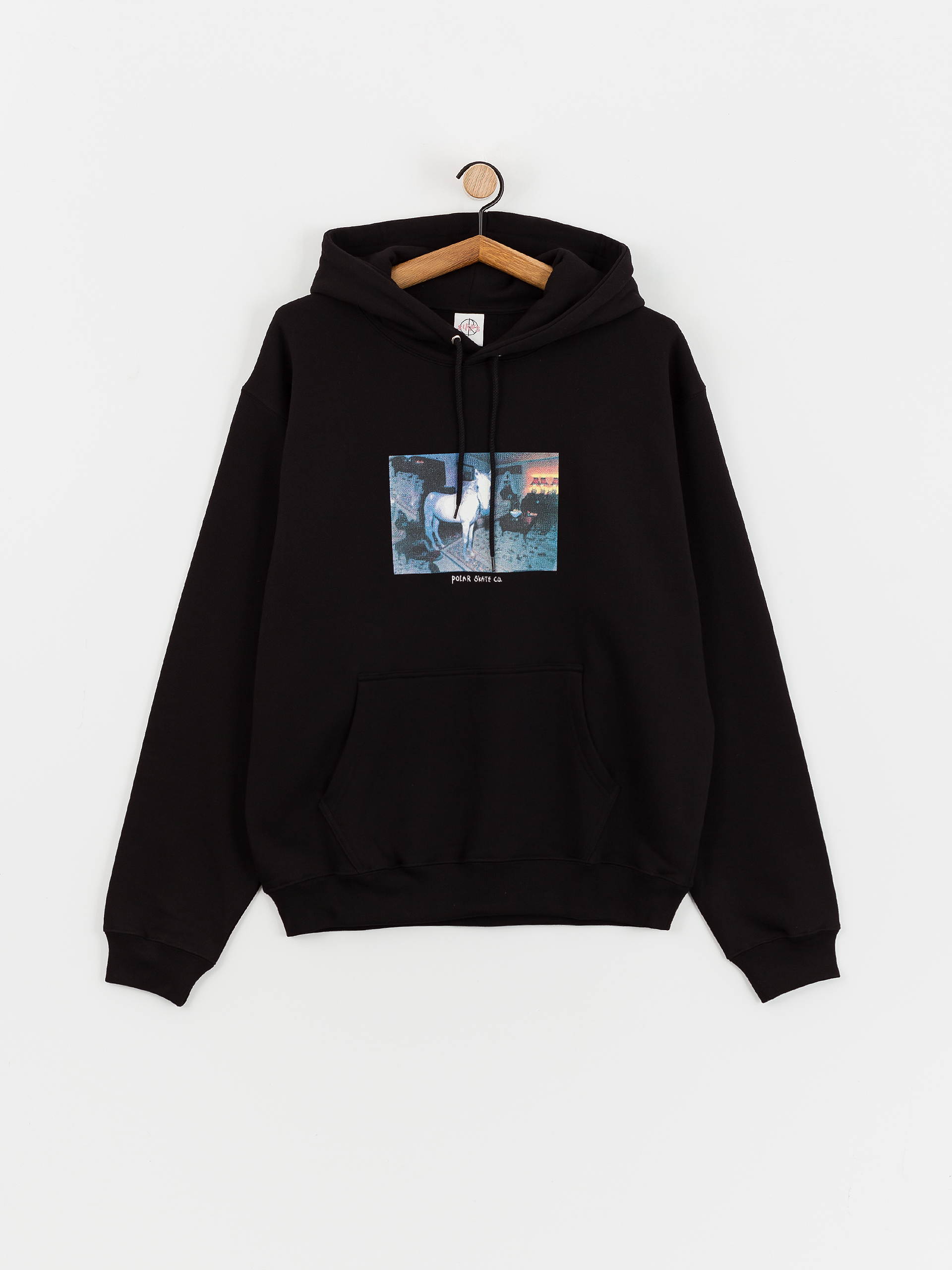 Hanorac cu glugă Polar Skate Dave Hoodie Horse Dream HD (black)