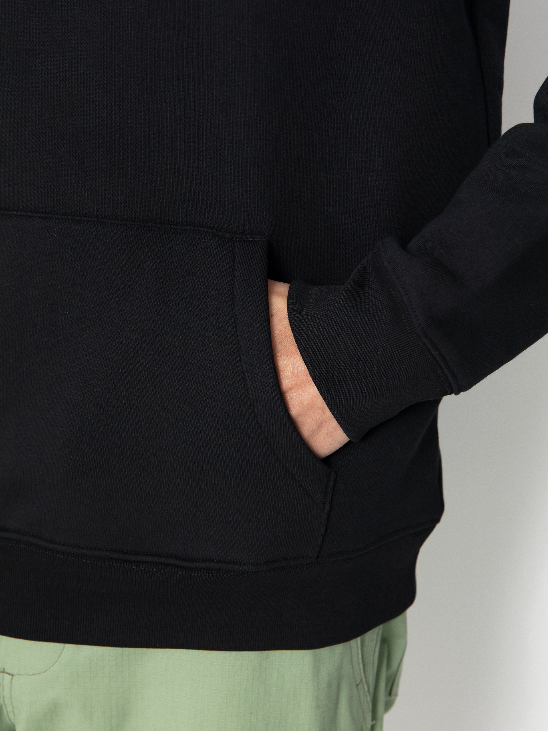 Hanorac cu glugă Poetic Collective Big Back Text HD (black)