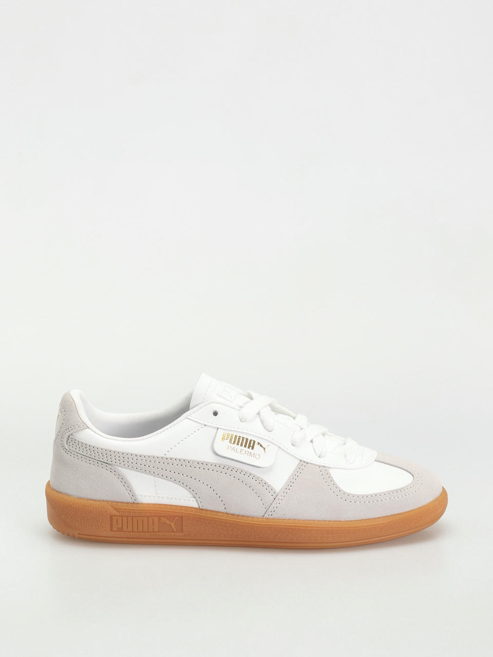 Pantofi Puma Palermo Leather (puma white glacial gray gum)