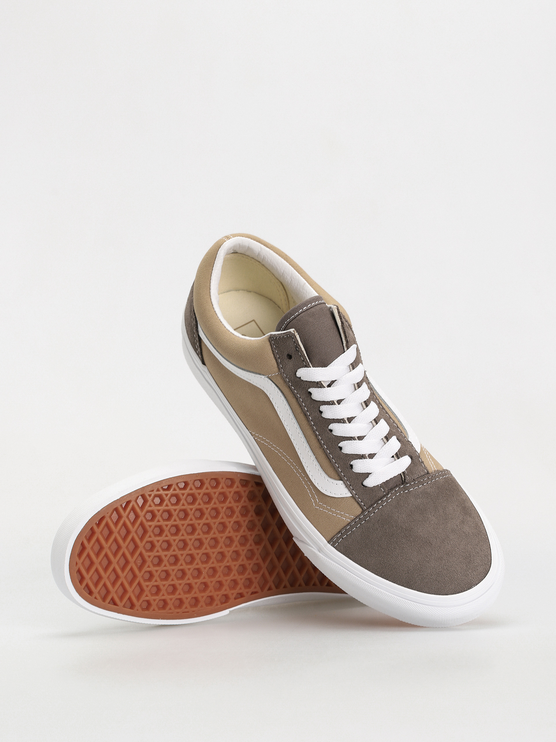 Pantofi Vans Old Skool (canvas/suede block brown)