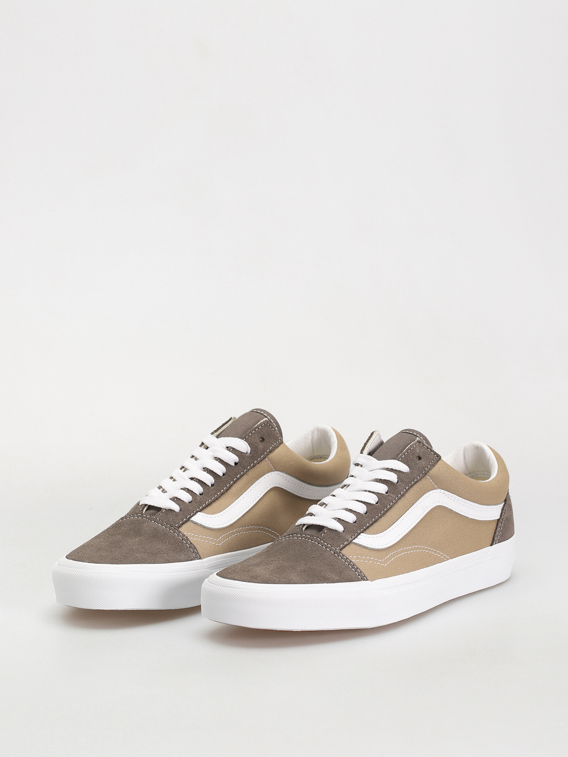 Pantofi Vans Old Skool (canvas/suede block brown)