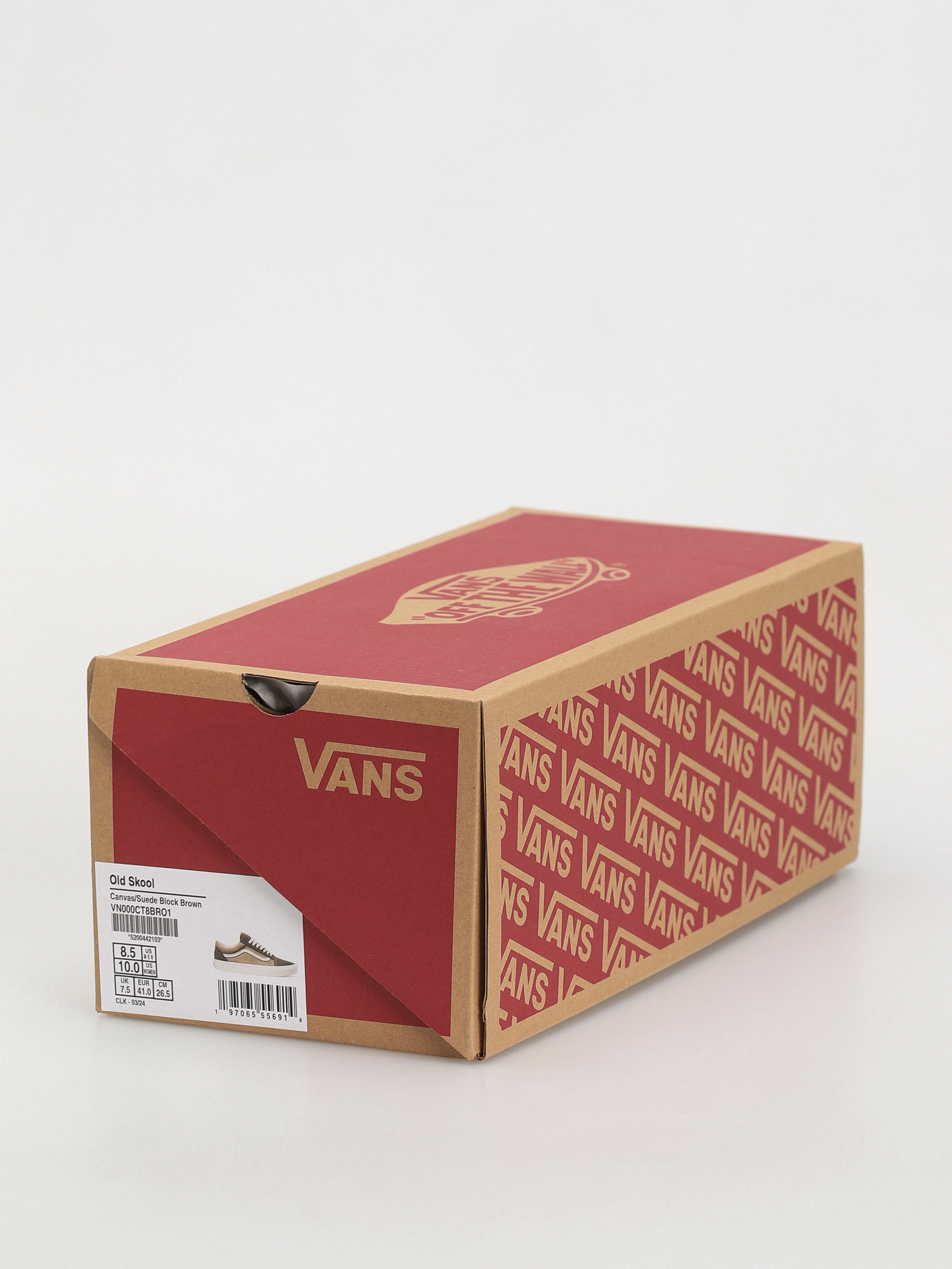 Pantofi Vans Old Skool (canvas/suede block brown)