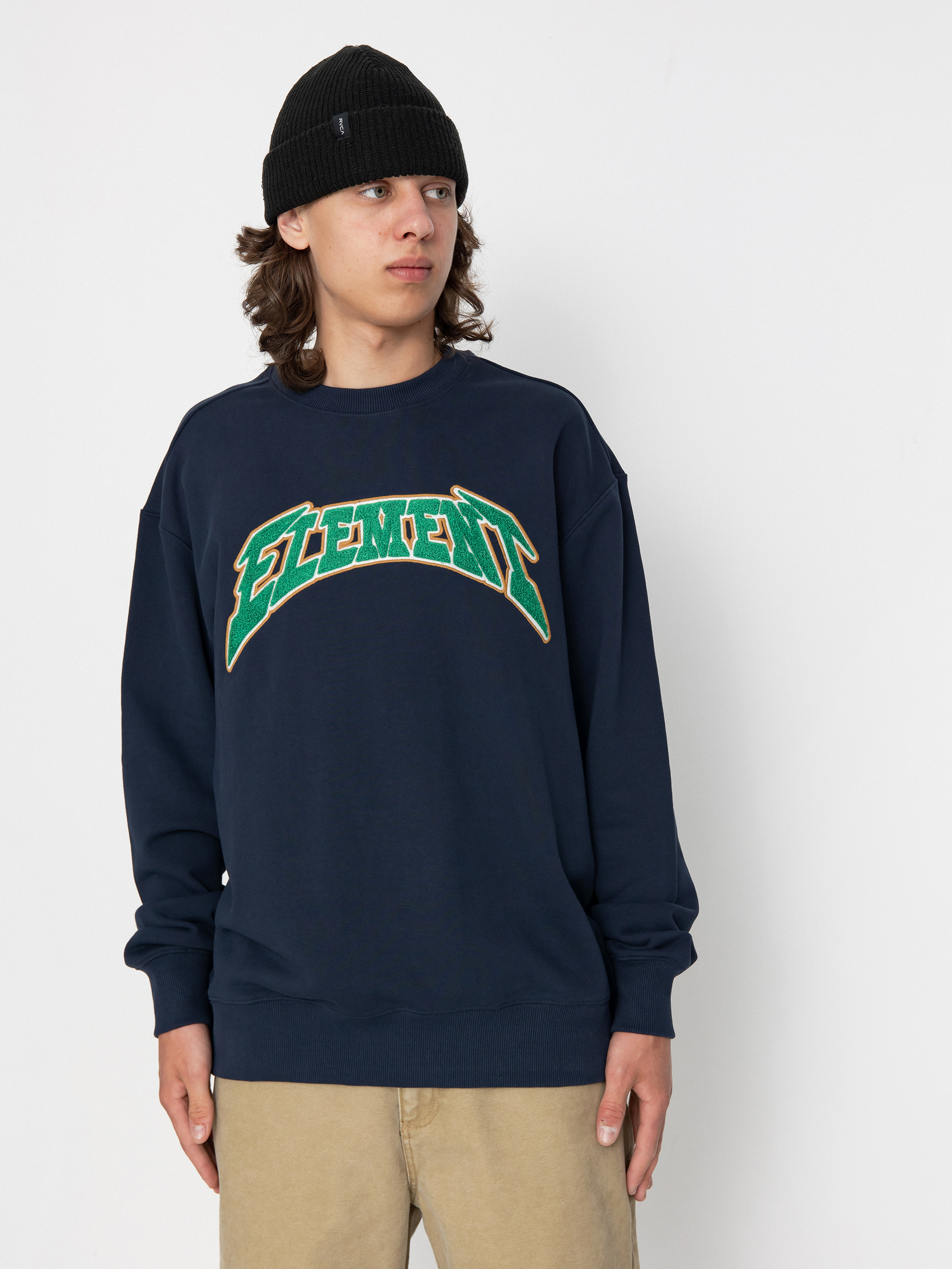 Hanorac Element Flash Logo Crew (eclipse navy)