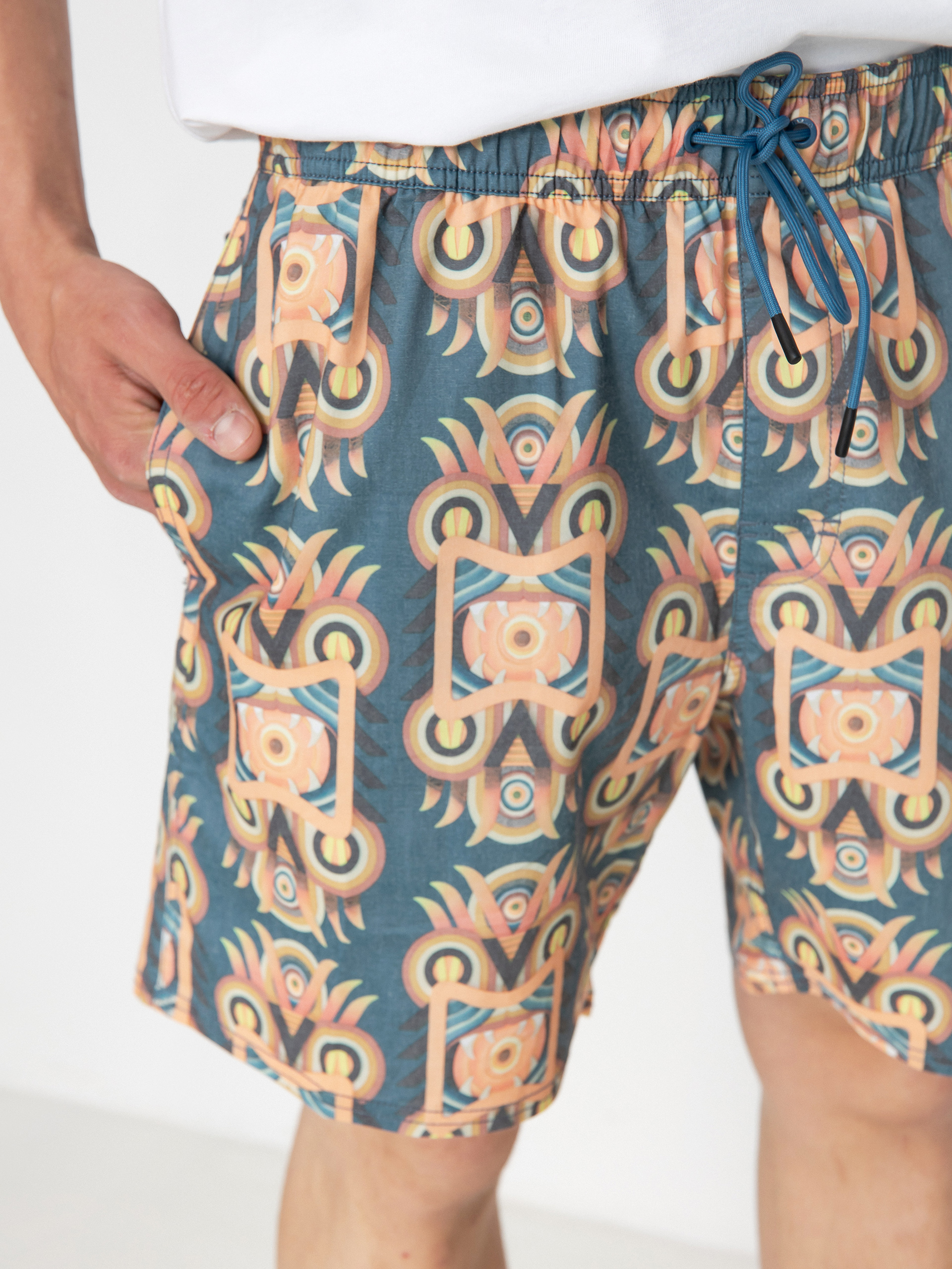 Șort RVCA Redondo Elastic (cool blue)