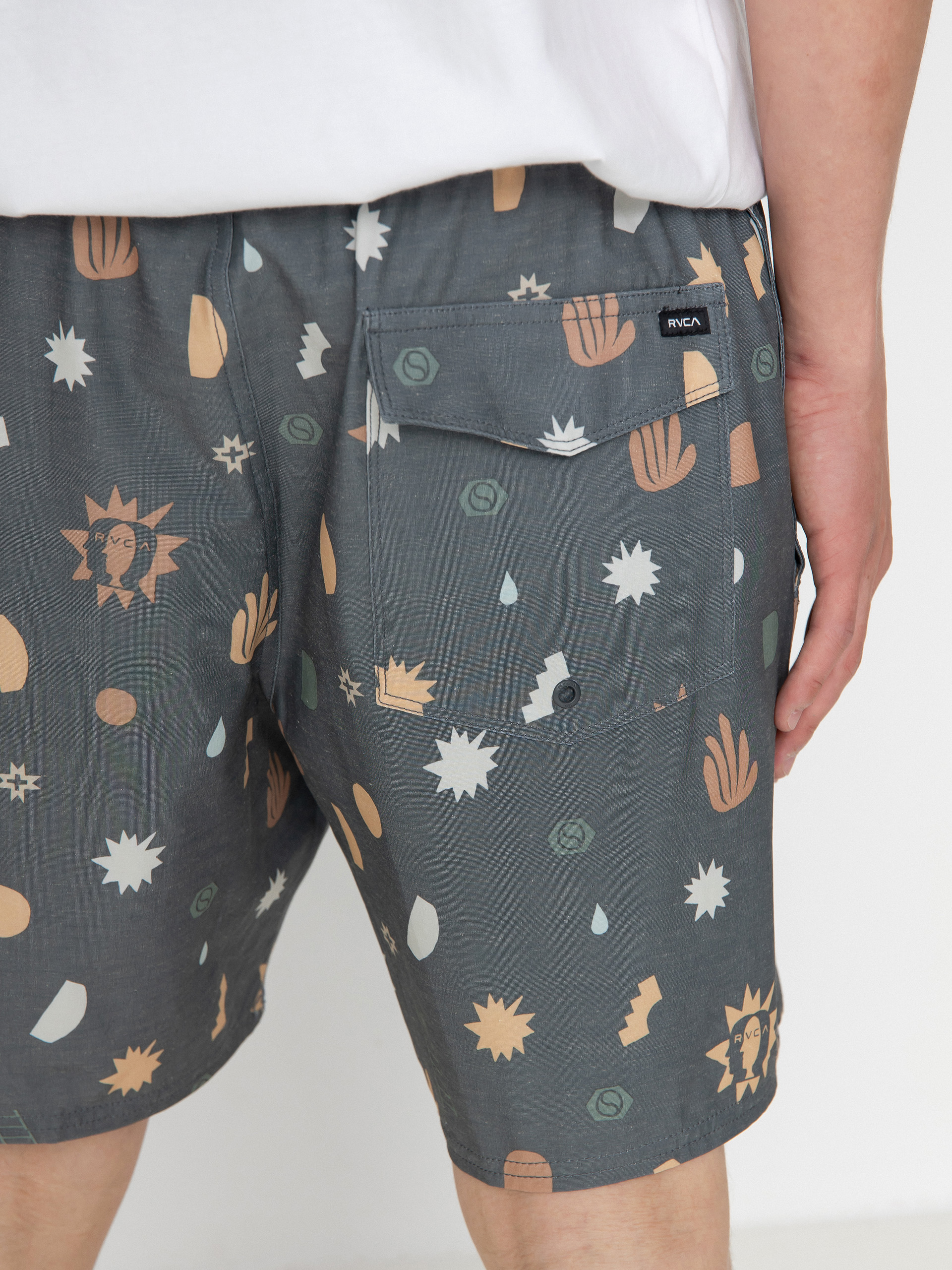 Șort RVCA Atlas Elastic (pirate black)