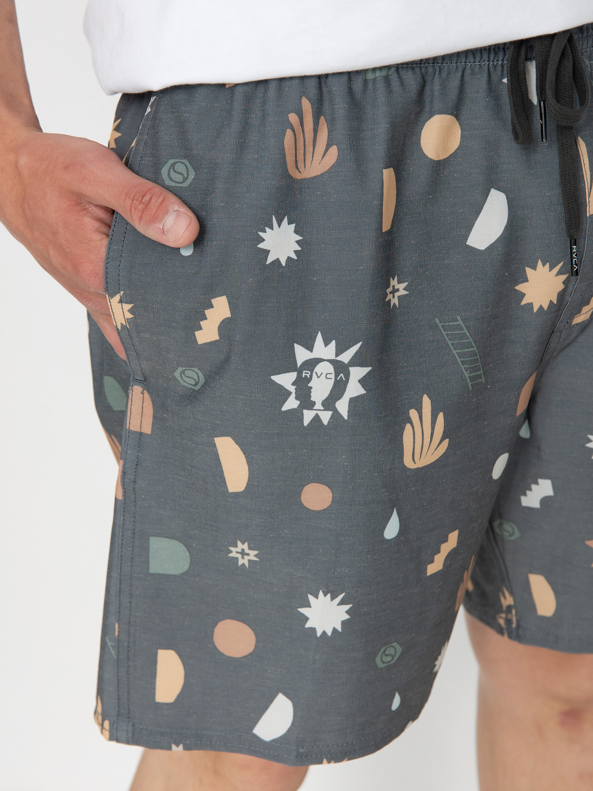 Șort RVCA Atlas Elastic (pirate black)