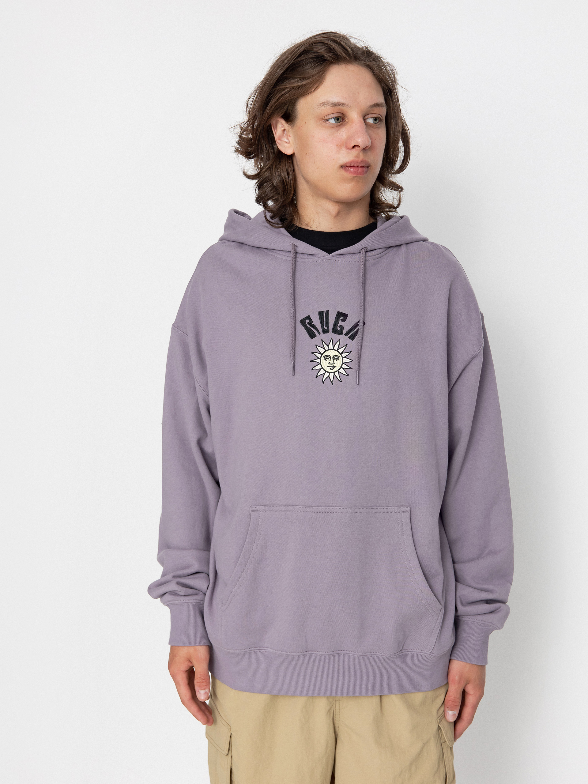 Hanorac cu glugă RVCA Sun Trap HD (gray ridge)