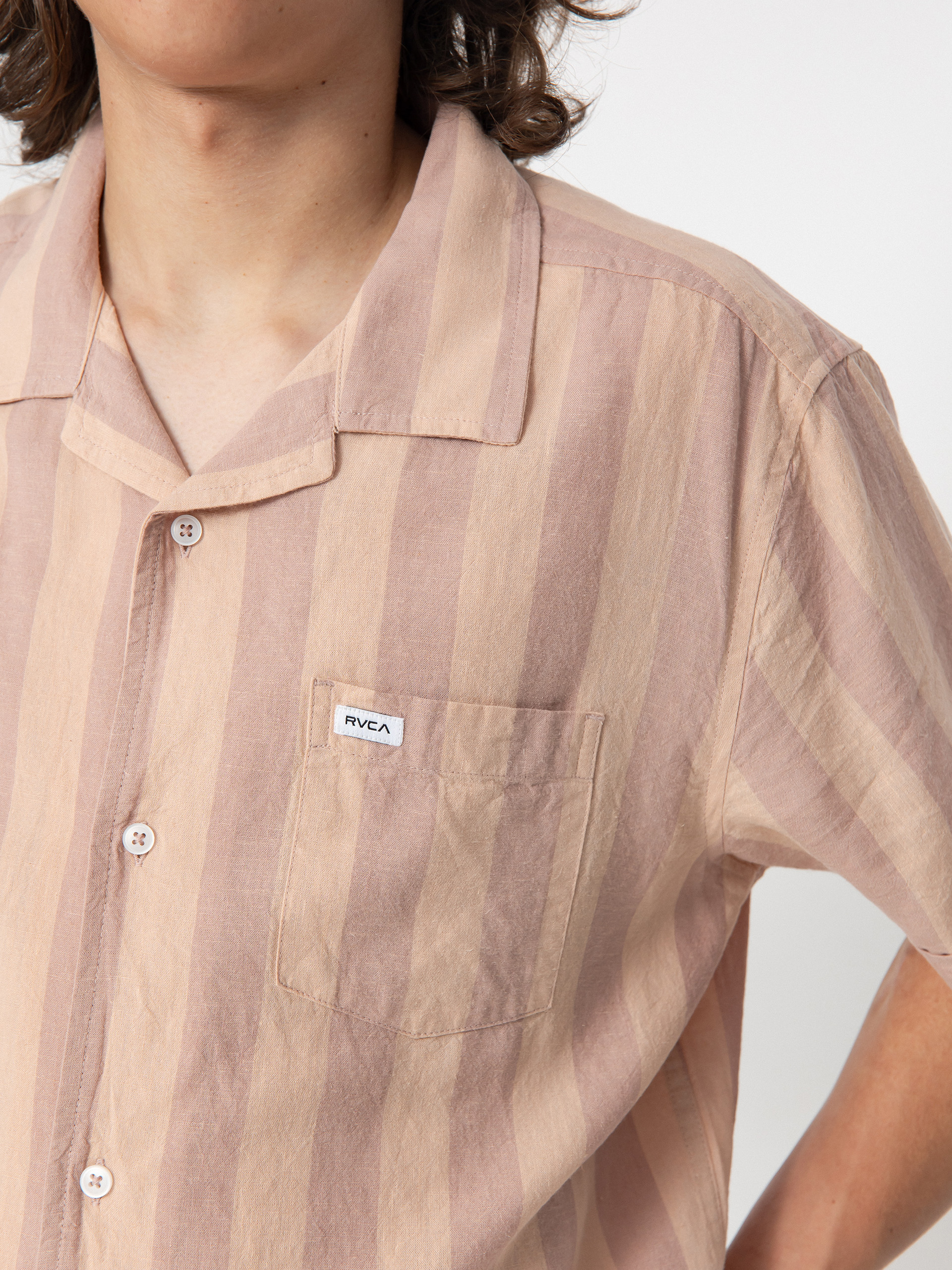 Cămașă RVCA Love Stripe (palomino grey)