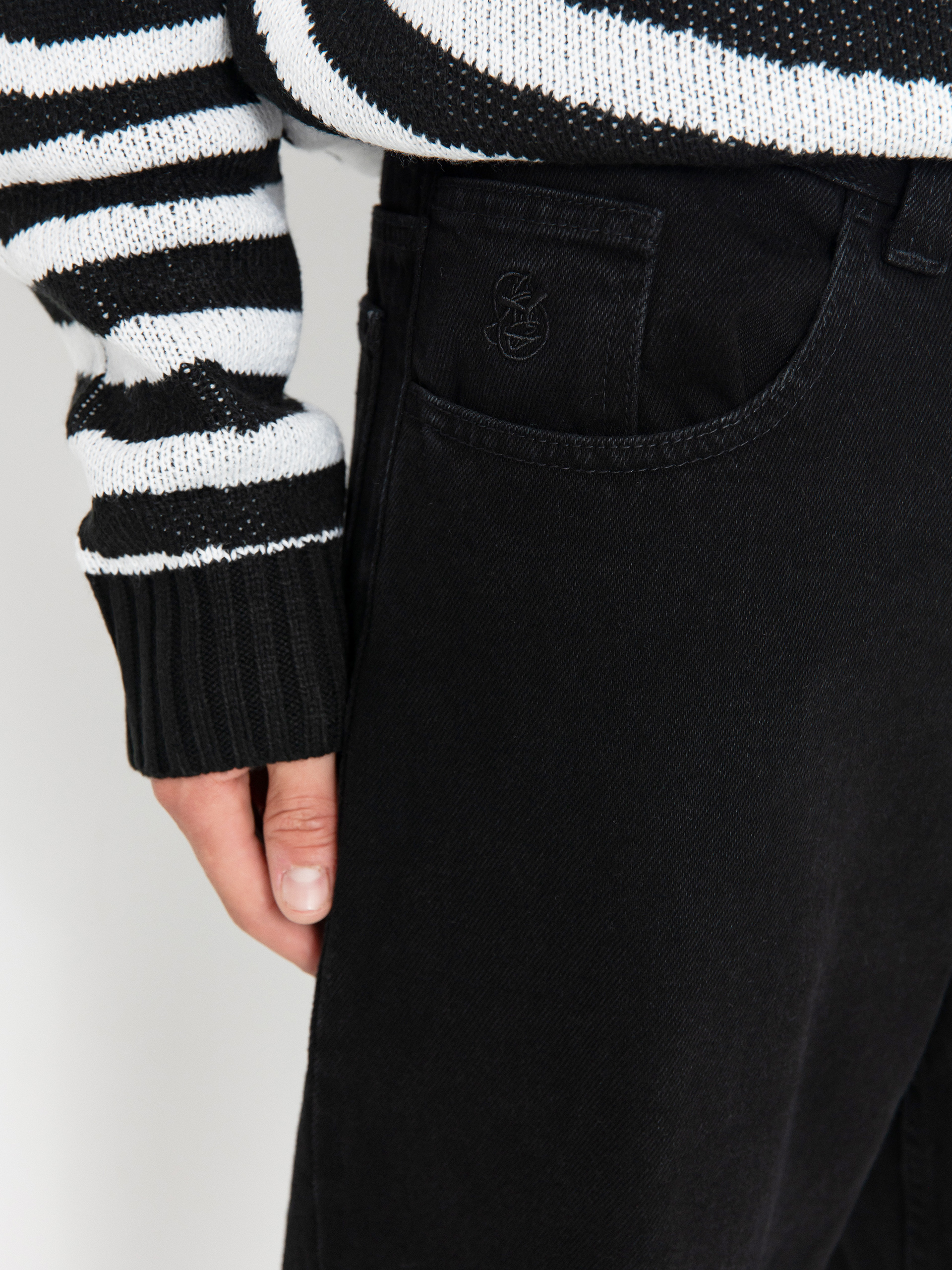 Pantaloni Polar Skate 93! Denim (pitch black)