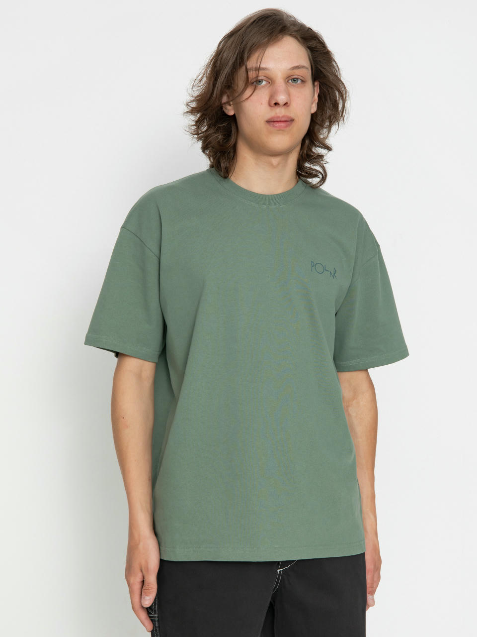 Tricou Polar Skate Stroke Logo (jade green / dark green)