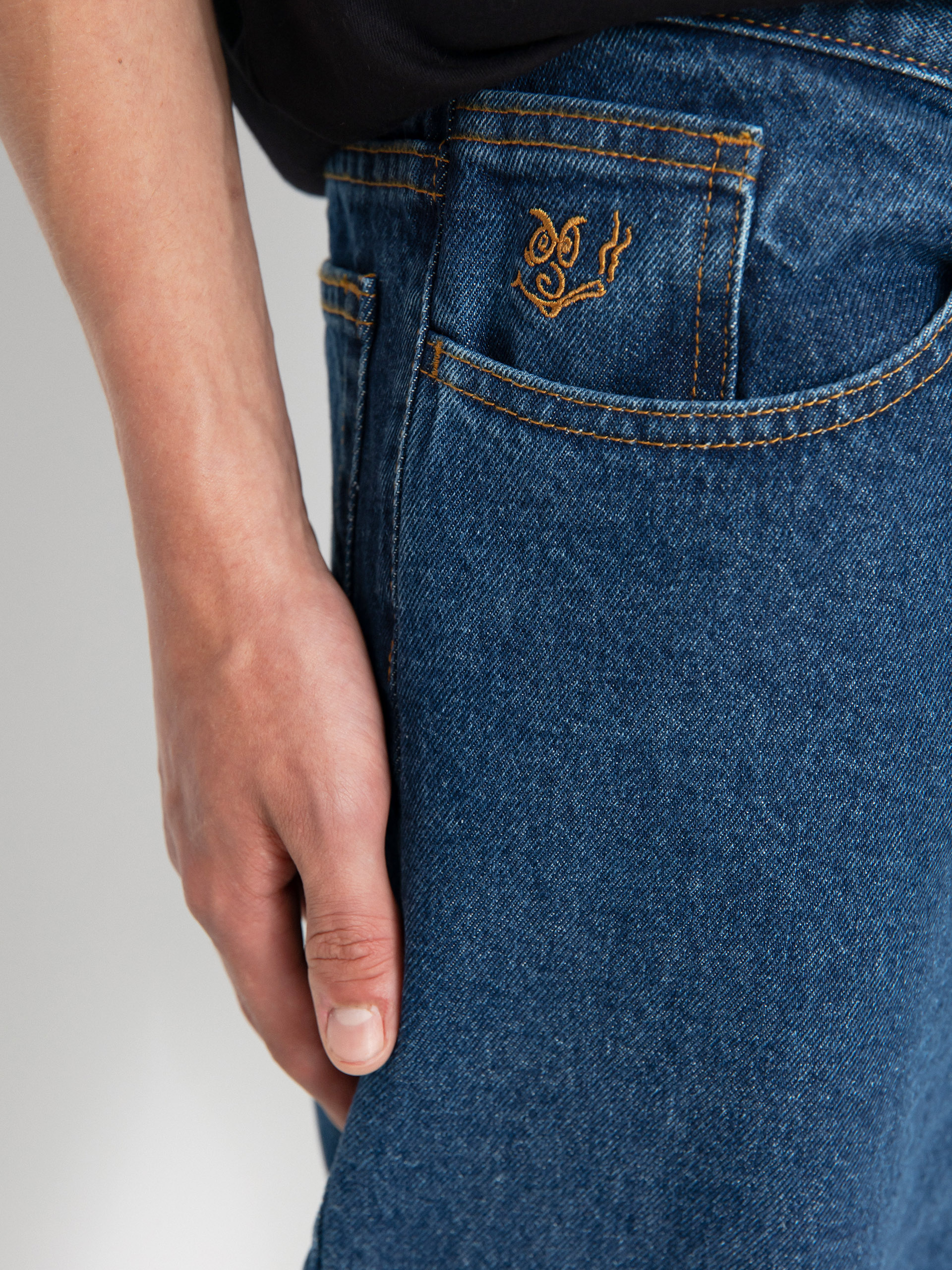 Pantaloni Polar Skate 92! Denim (dark blue)