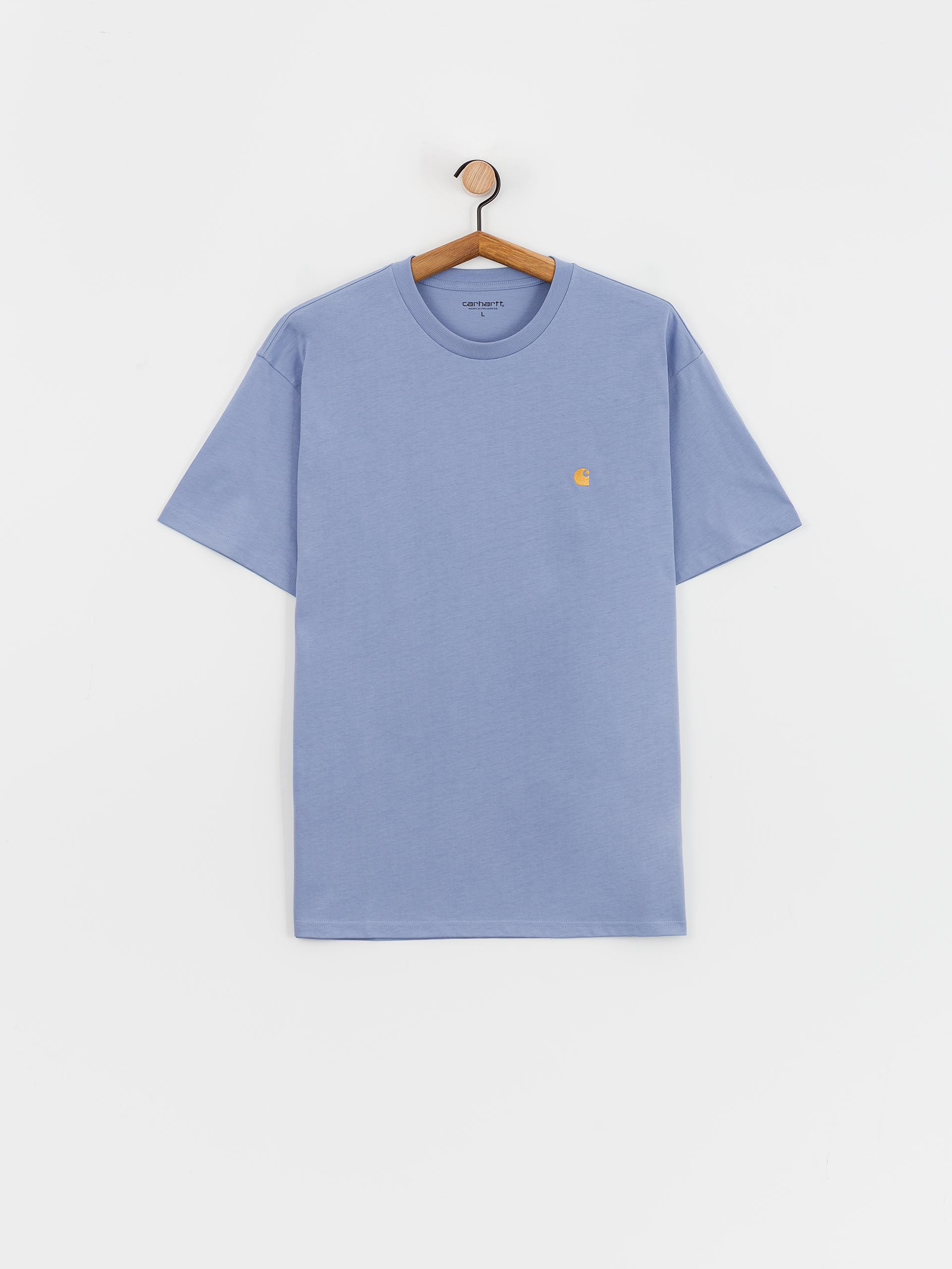 Tricou Carhartt WIP Chase (charm blue/gold)