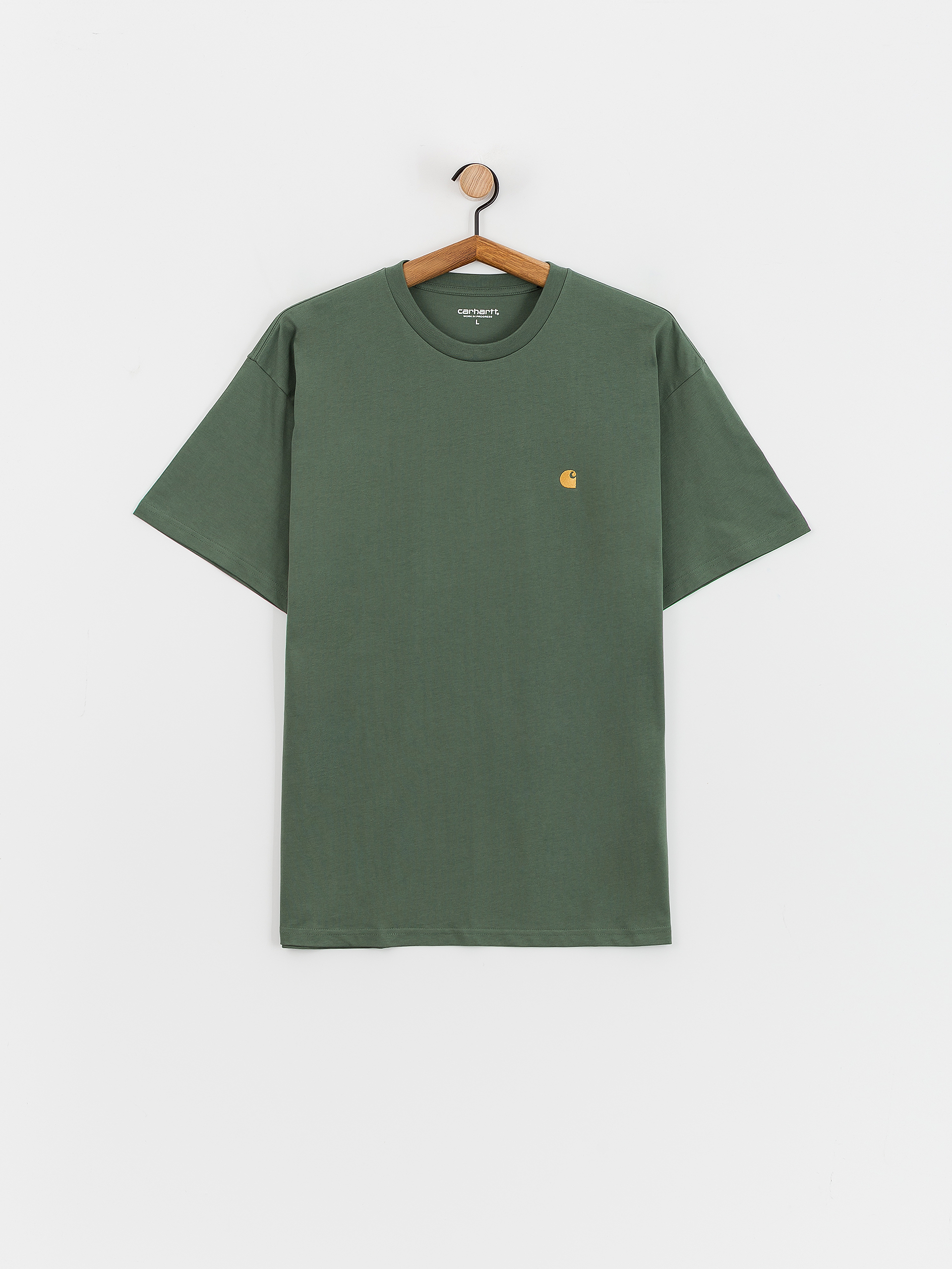 Tricou Carhartt WIP Chase (duck green/gold)