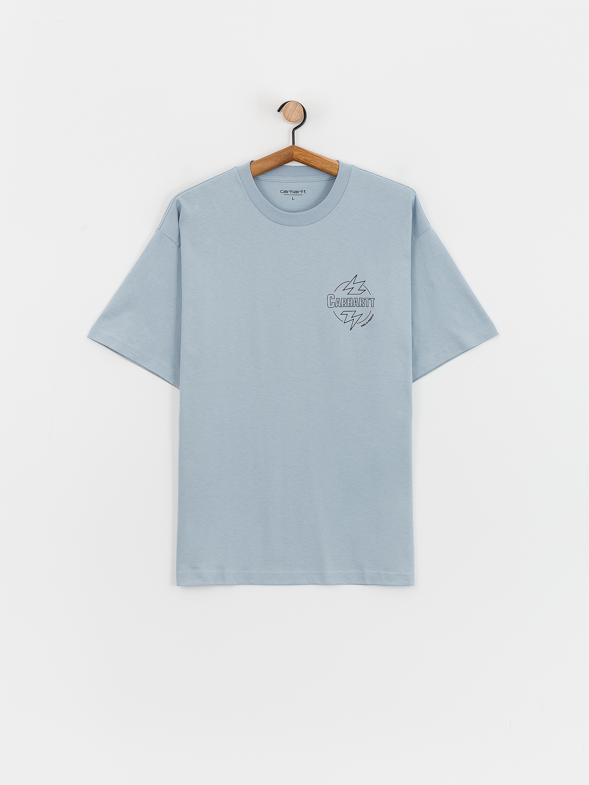 Tricou Carhartt WIP Ablaze (misty sky/black)