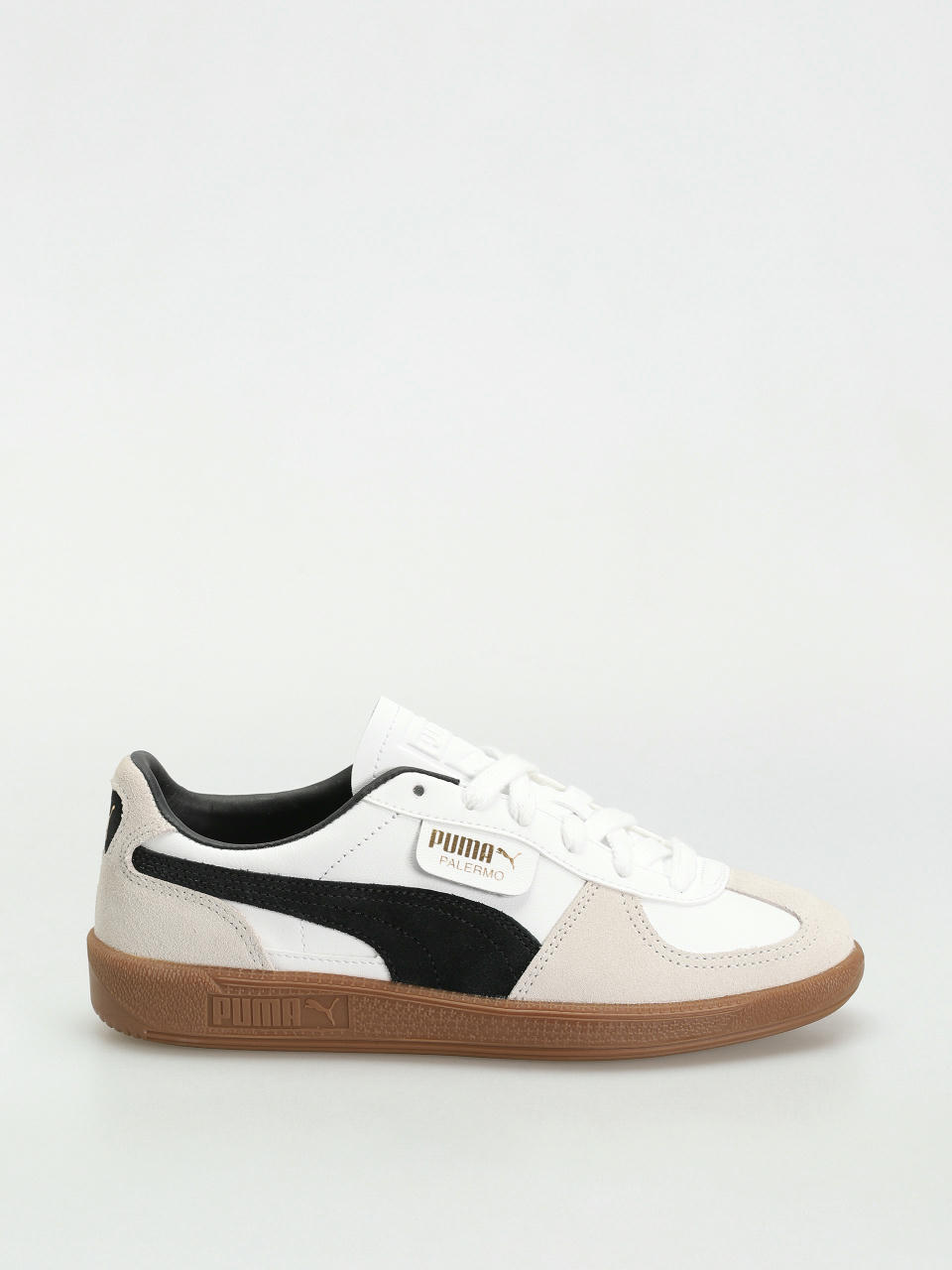 Pantofi Puma Palermo Leather (puma white vapor gray gum)