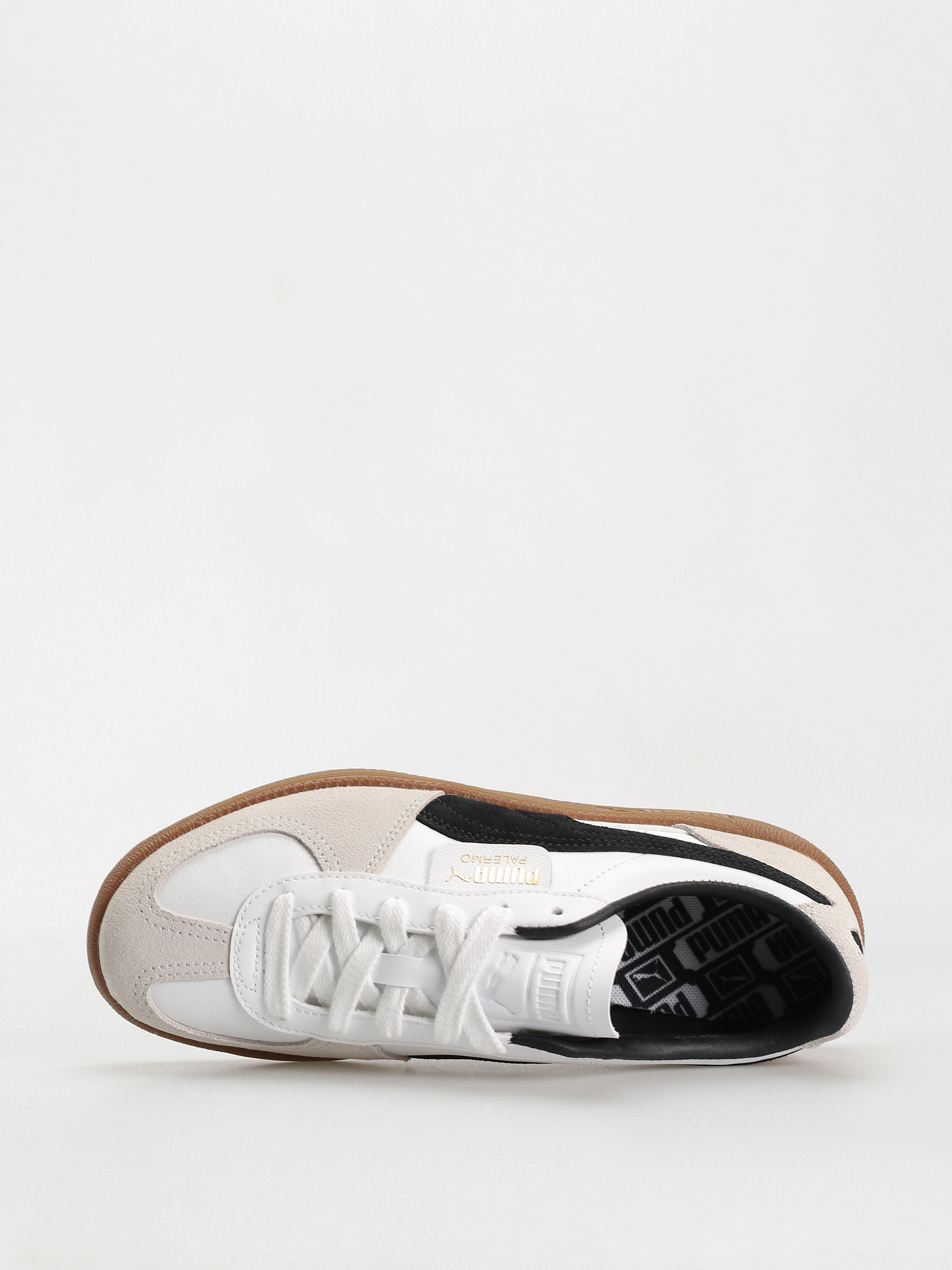 Pantofi Puma Palermo Leather (puma white vapor gray gum)