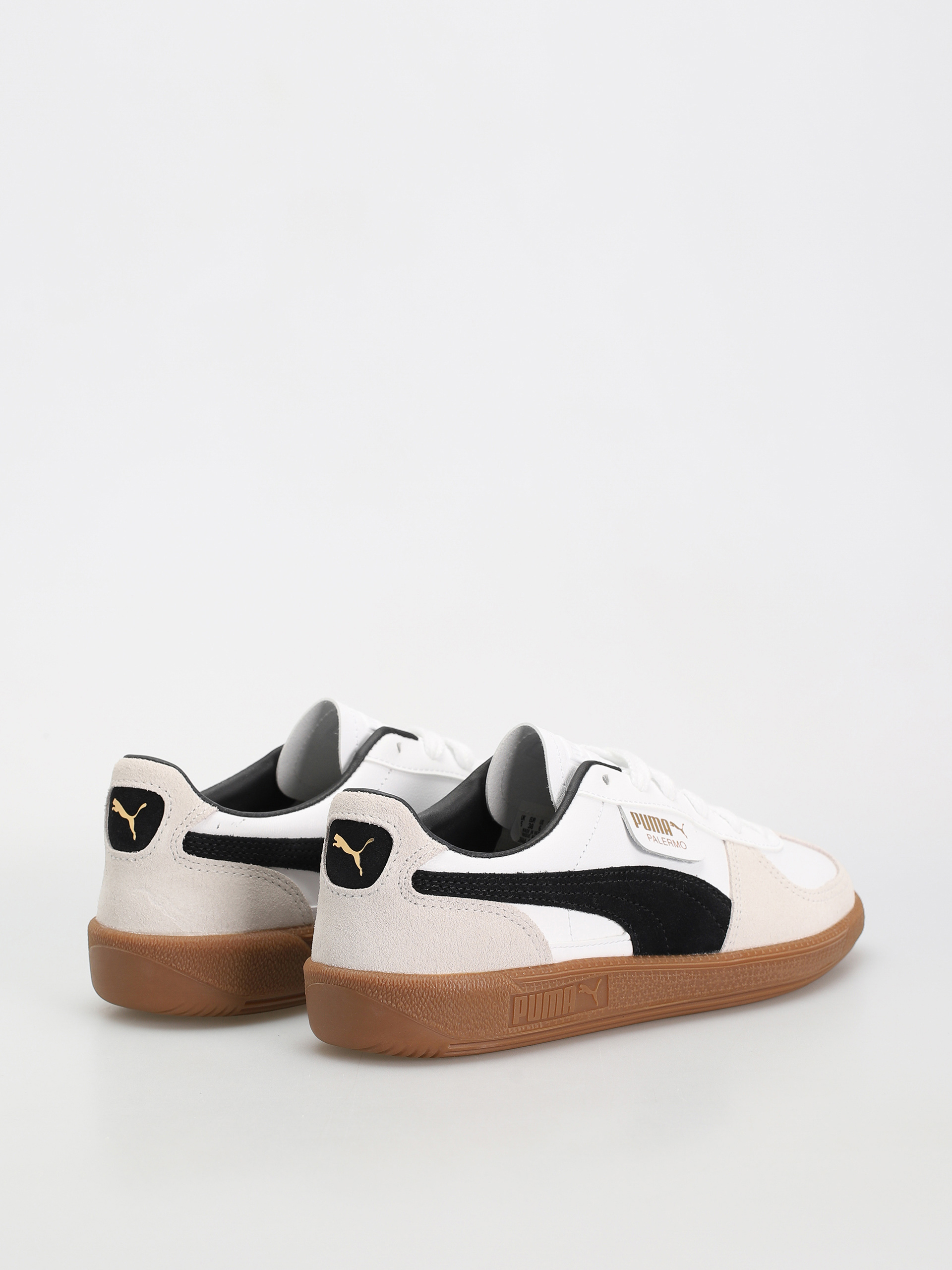 Pantofi Puma Palermo Leather (puma white vapor gray gum)