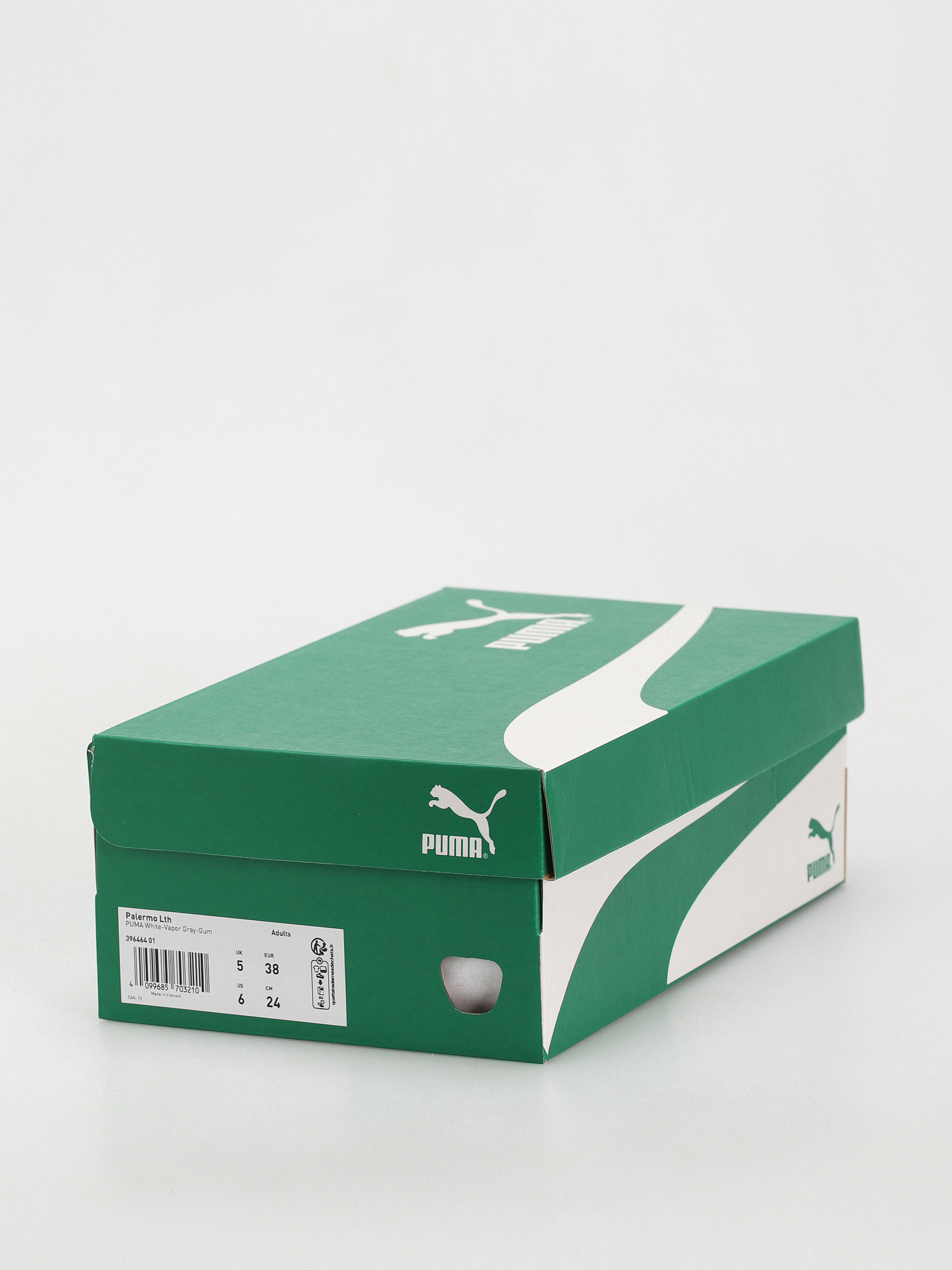 Pantofi Puma Palermo Leather (puma white vapor gray gum)