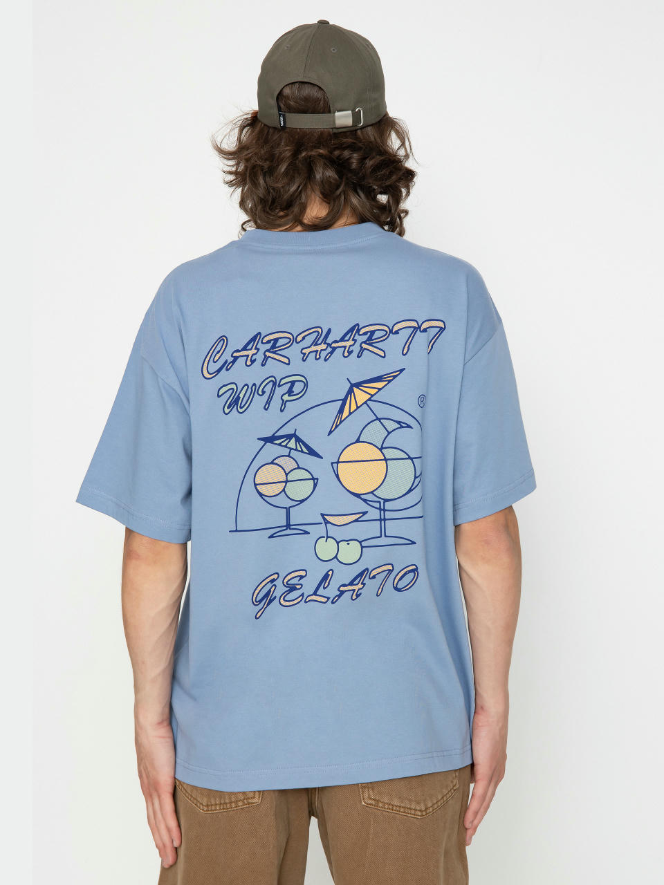 Tricou Carhartt WIP Gelato (charm blue)