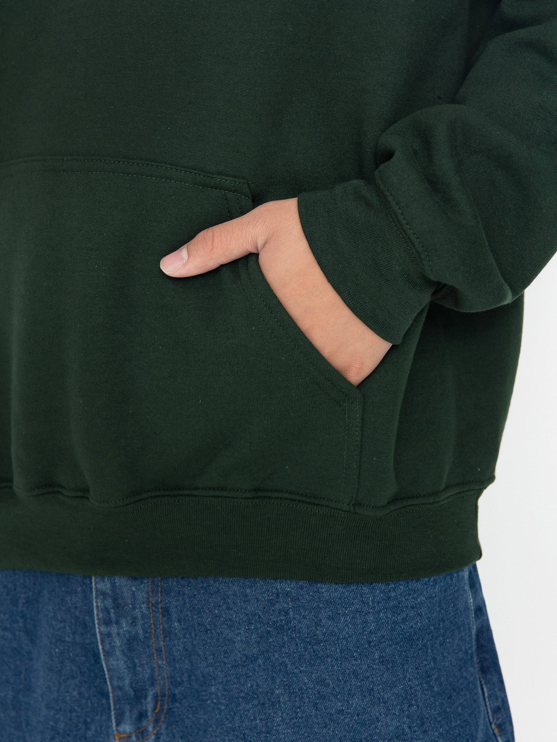 Hanorac cu glugă Thrasher Mag Banner HD (forest green)