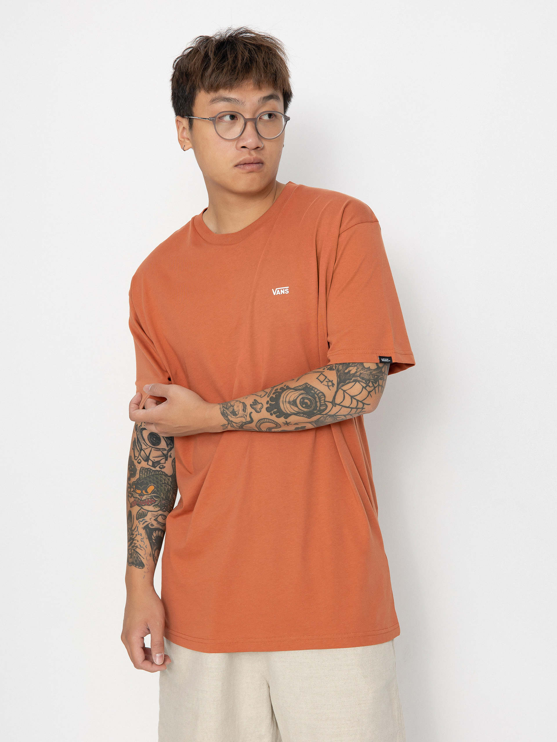 Tricou Vans Left Chest Logo (auburn)