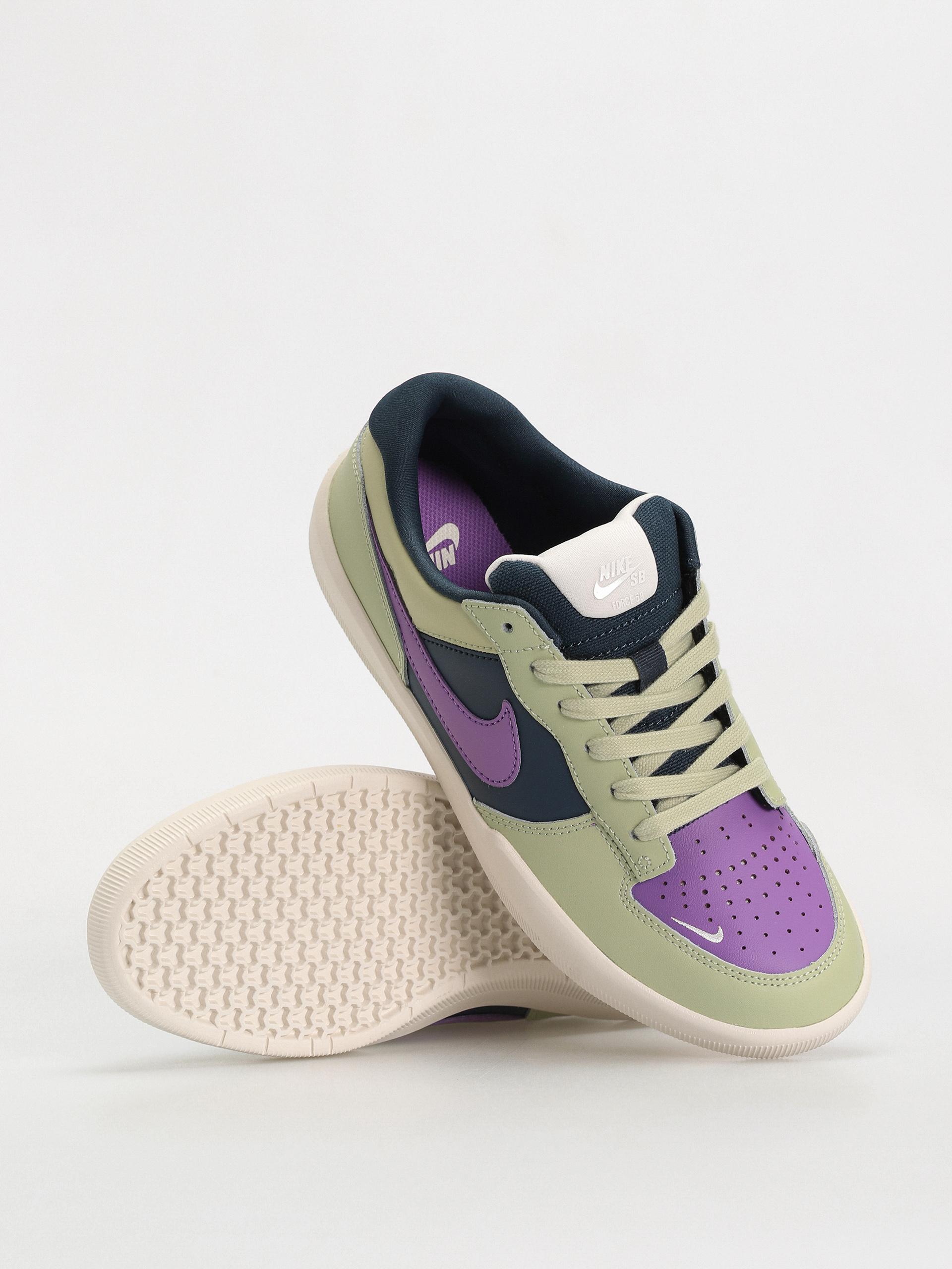 Pantofi Nike SB Force 58 Premium (olive aura/black raspberry armory navy)