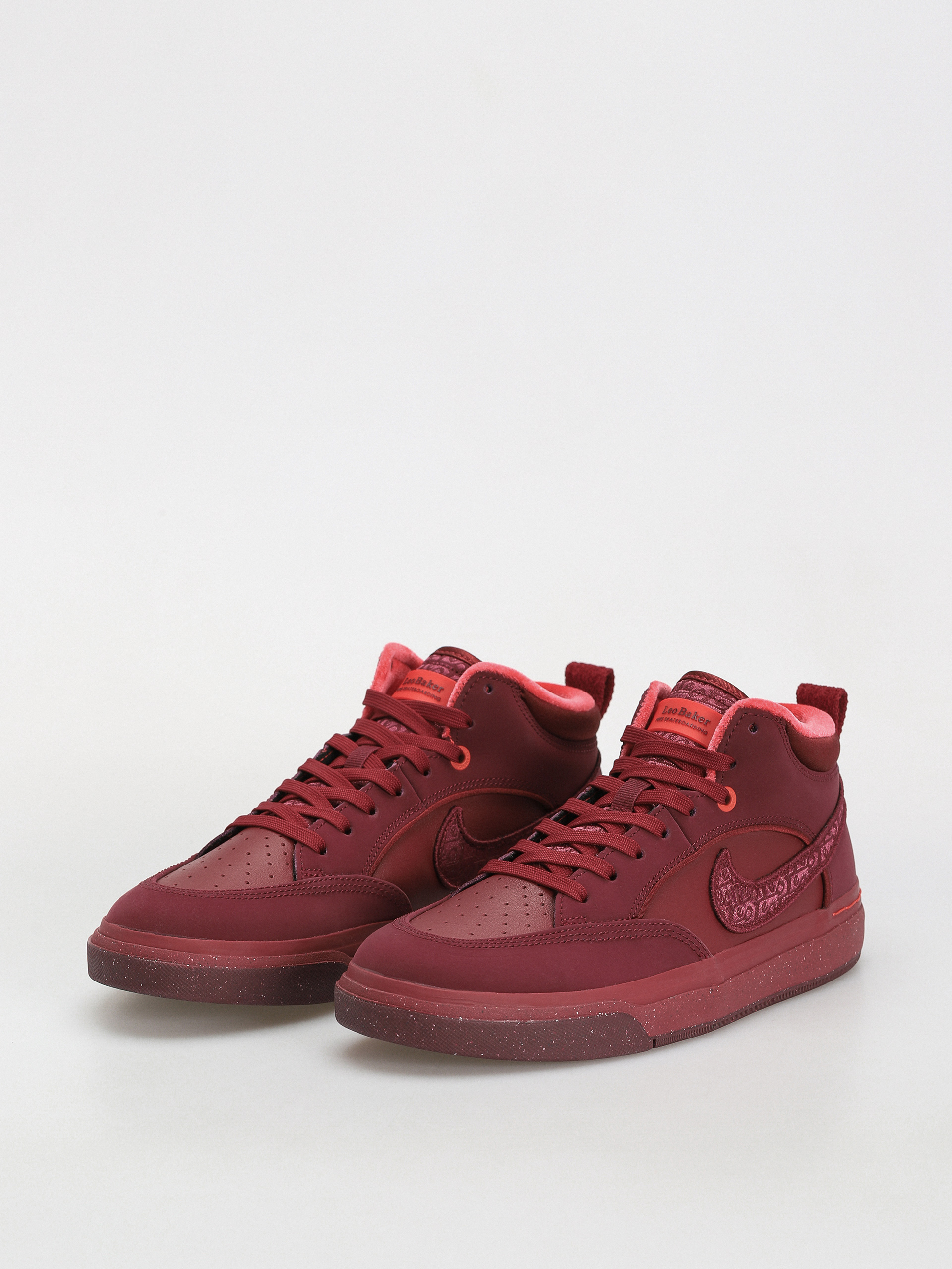 Pantofi Nike SB React Leo Prm (dark beetroot/dark beetroot team red)