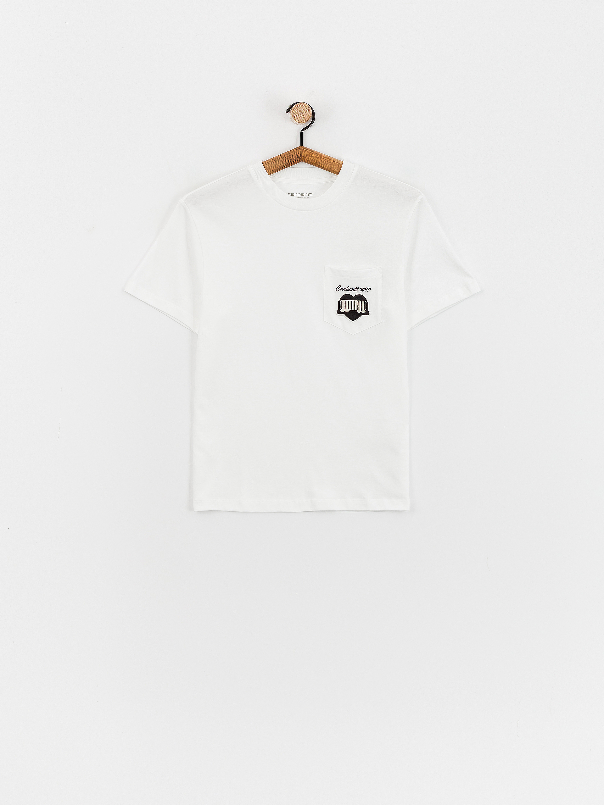 Tricou Carhartt WIP Heart Train Pocket Wmn (white)