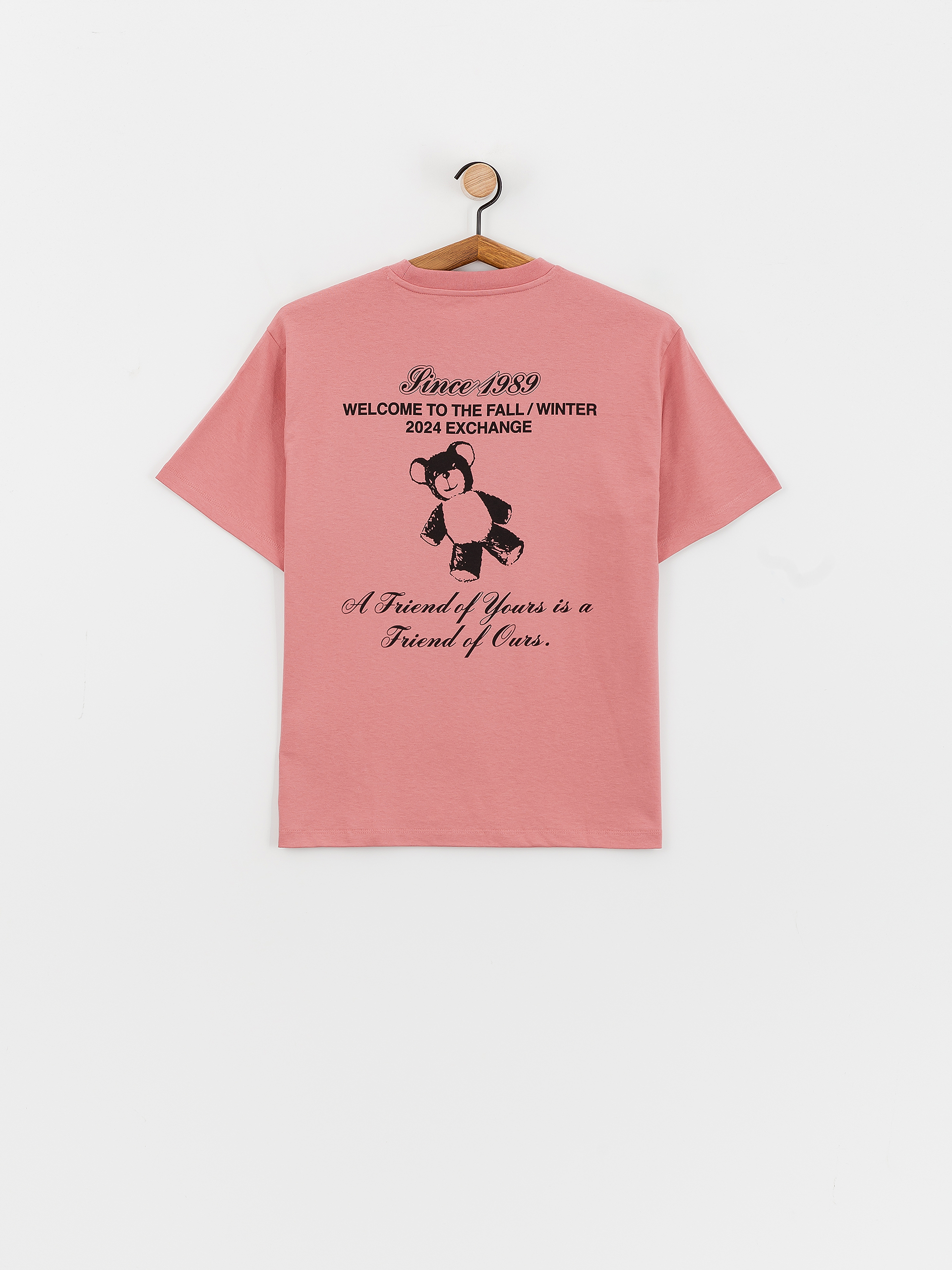 Tricou Carhartt WIP Exchange Wmn (dusty rose/black)