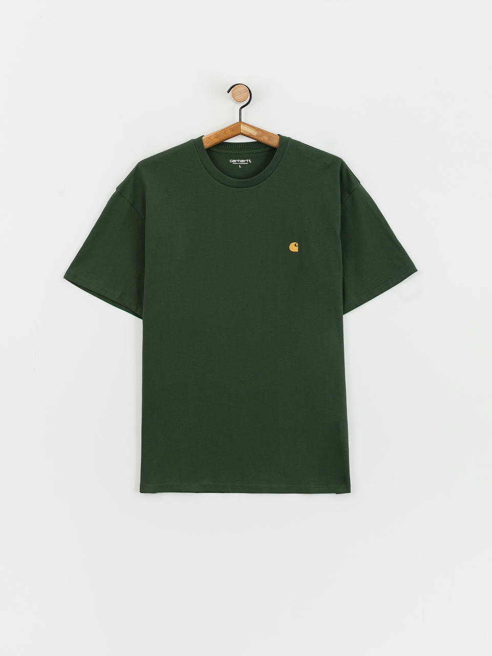 Tricou Carhartt WIP Chase (sycamore tree/gold)