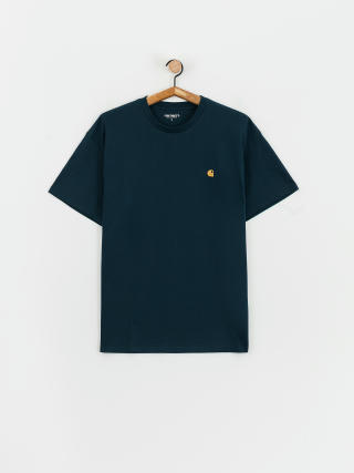 Tricou Carhartt WIP Chase (duck blue/gold)