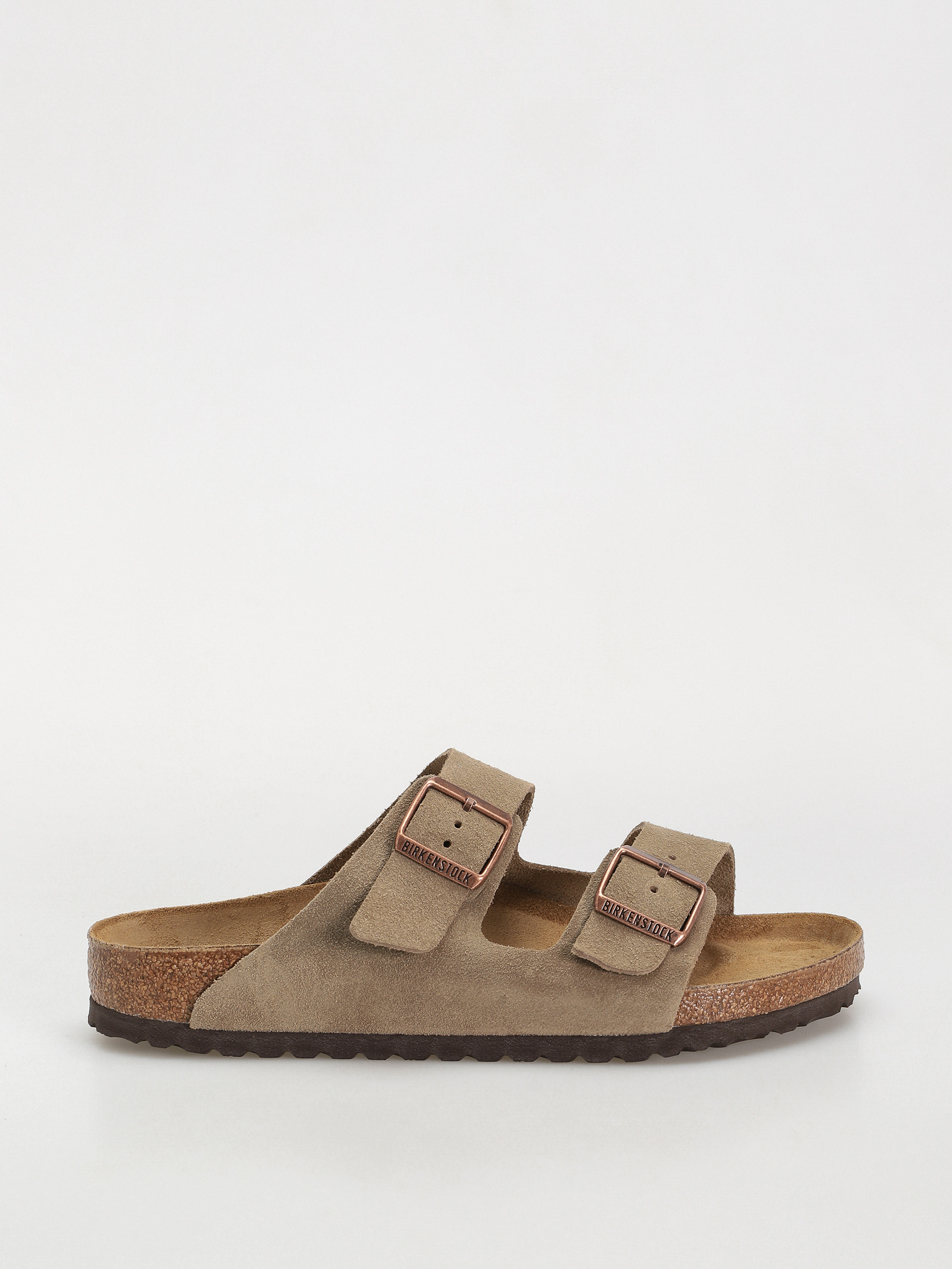 BIRKENSTOCK ベニントン 38ナロー Șlapi Birkenstock Arizona Suede Leather Regular - maro (taupe)
